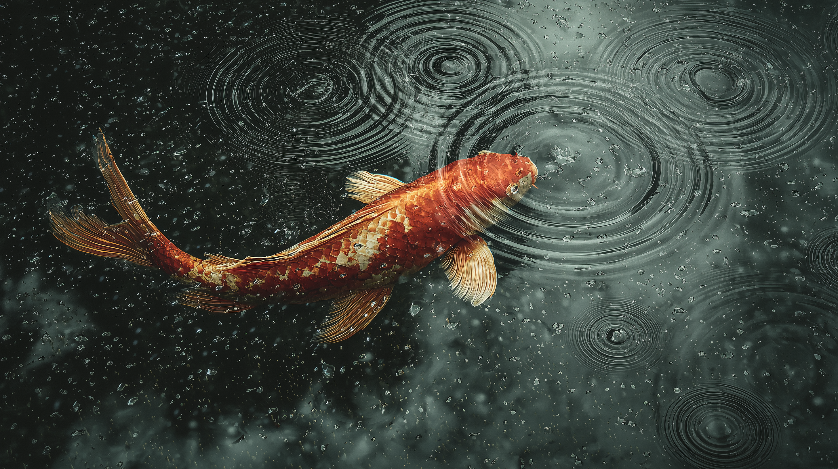 fond d'écran Koï Lenovo téléchargement gratuit