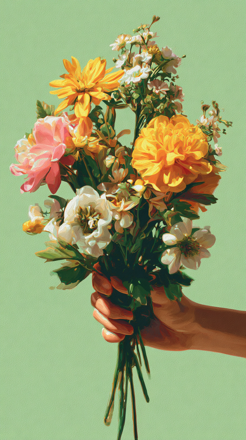 fond d'écran Bouquet de fleurs téléphone Motorola gratuit