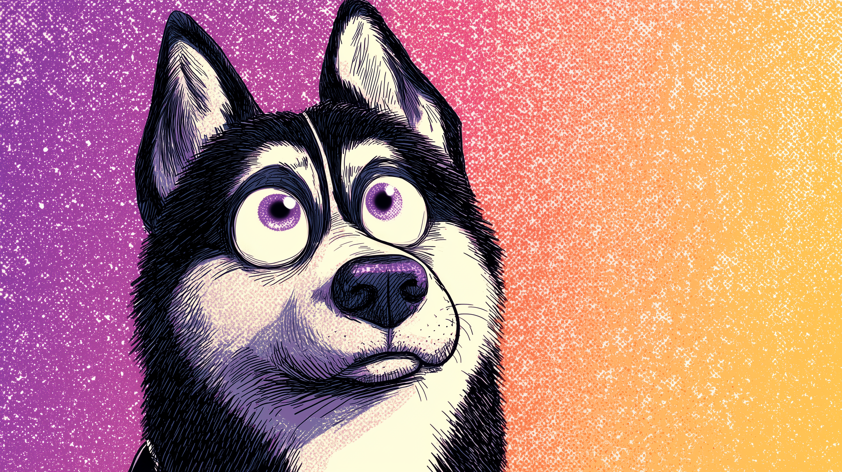 fond d'écran Husky windows 10 gratuit téléchargement gratuit