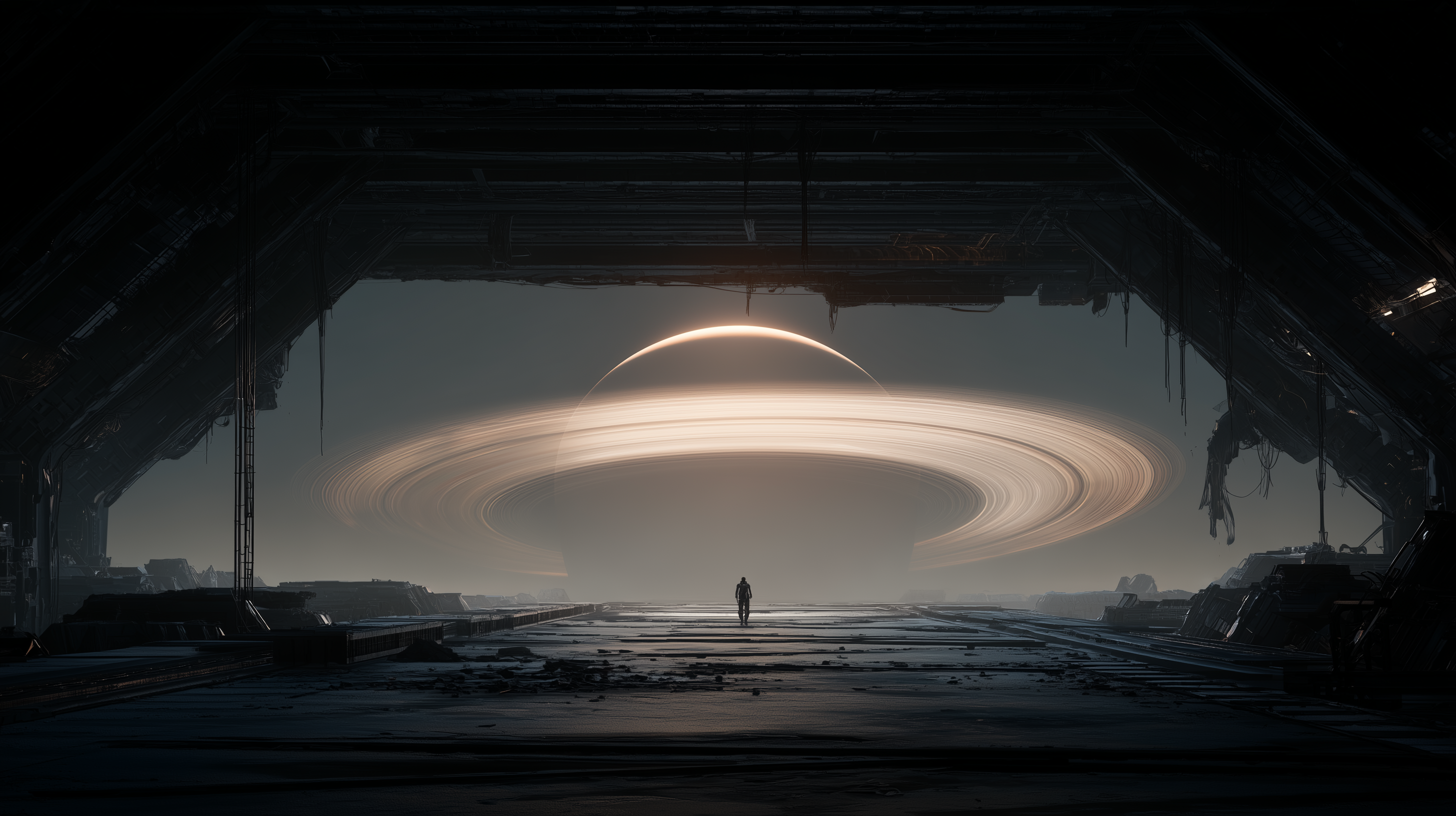 fond d'écran Saturne pc 3440x1440 téléchargement gratuit