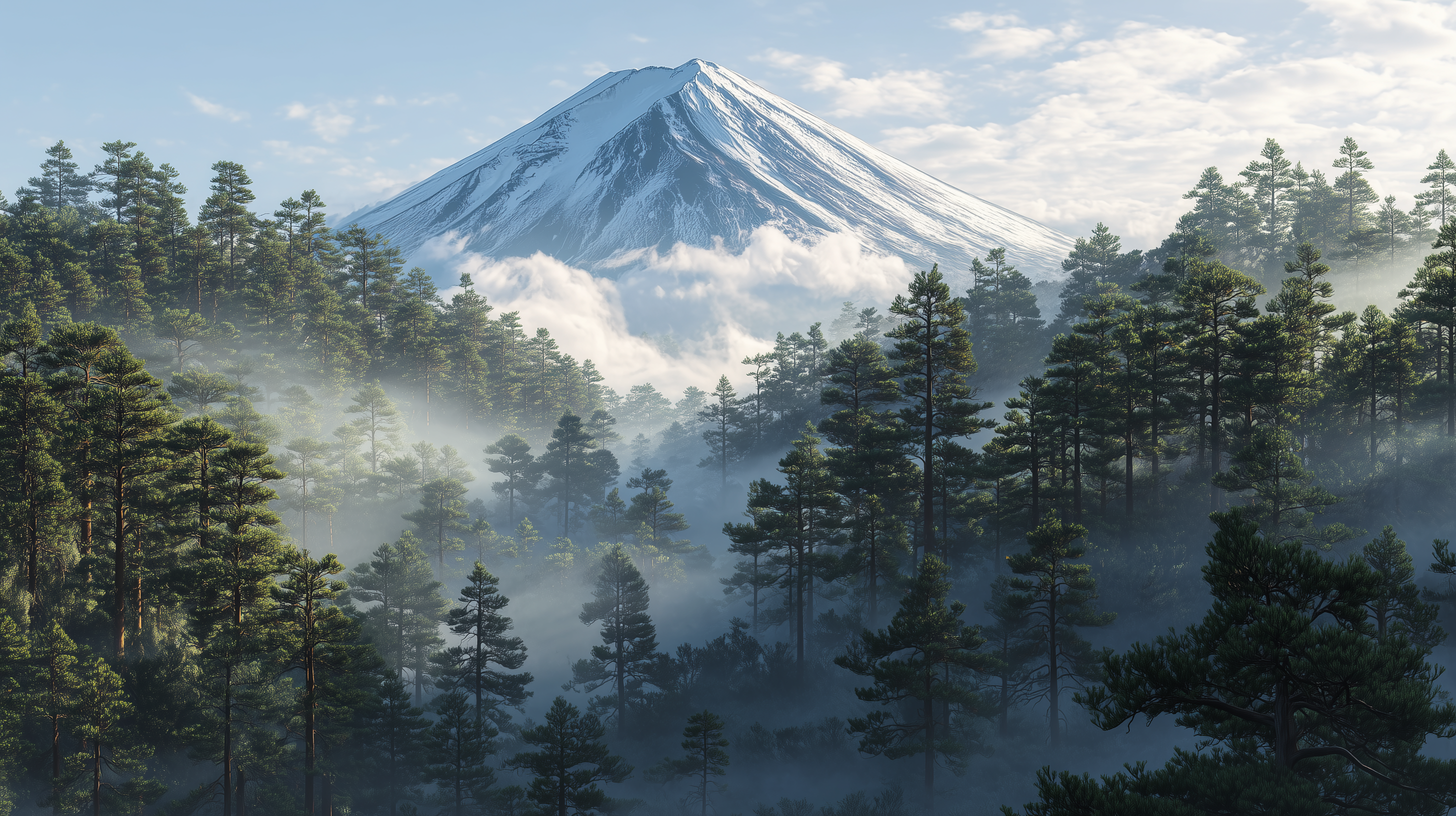 fond d'écran Mont Fuji windows 11 téléchargement gratuit