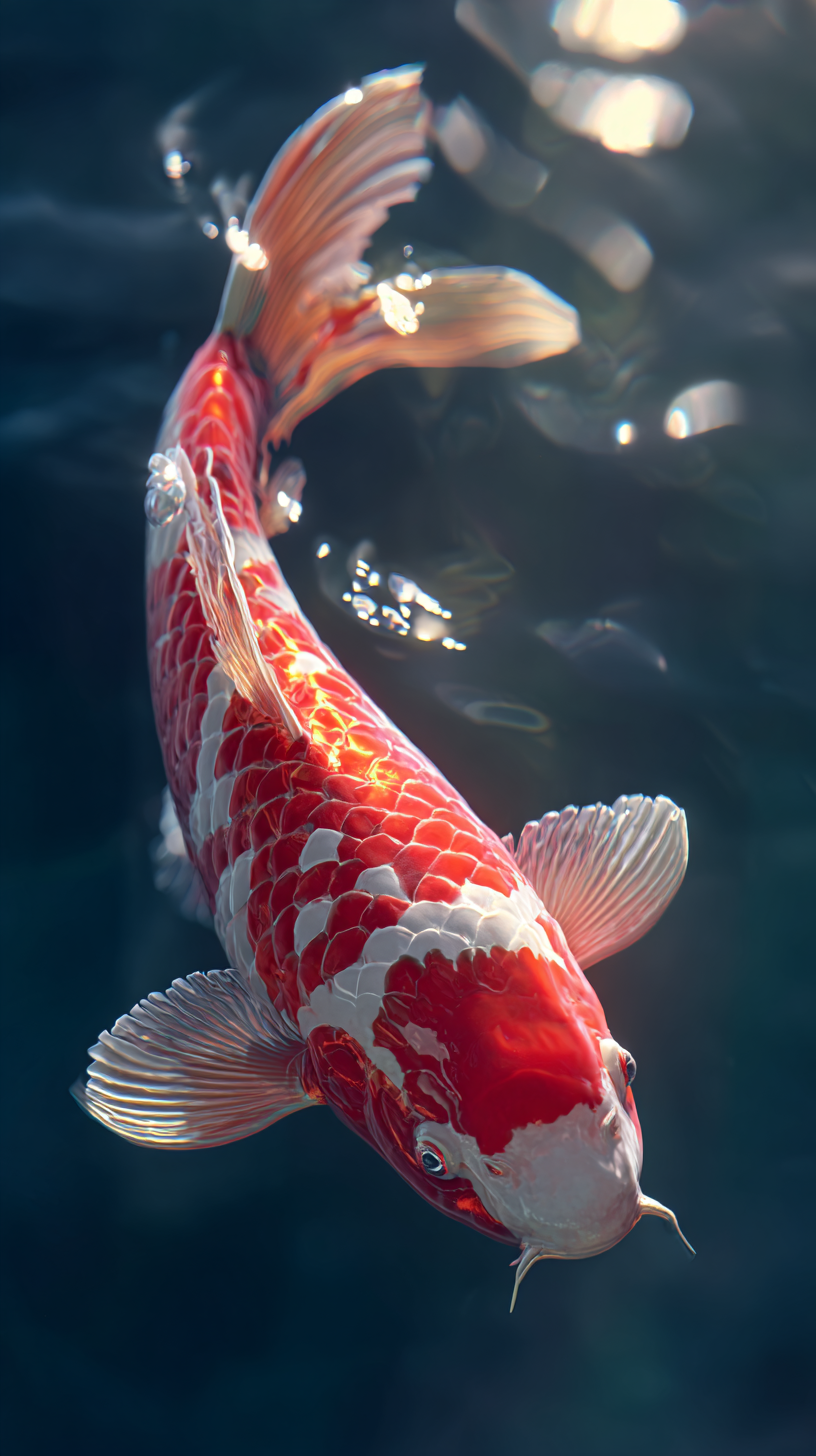 fond d'écran Koï téléphone Realme gratuit