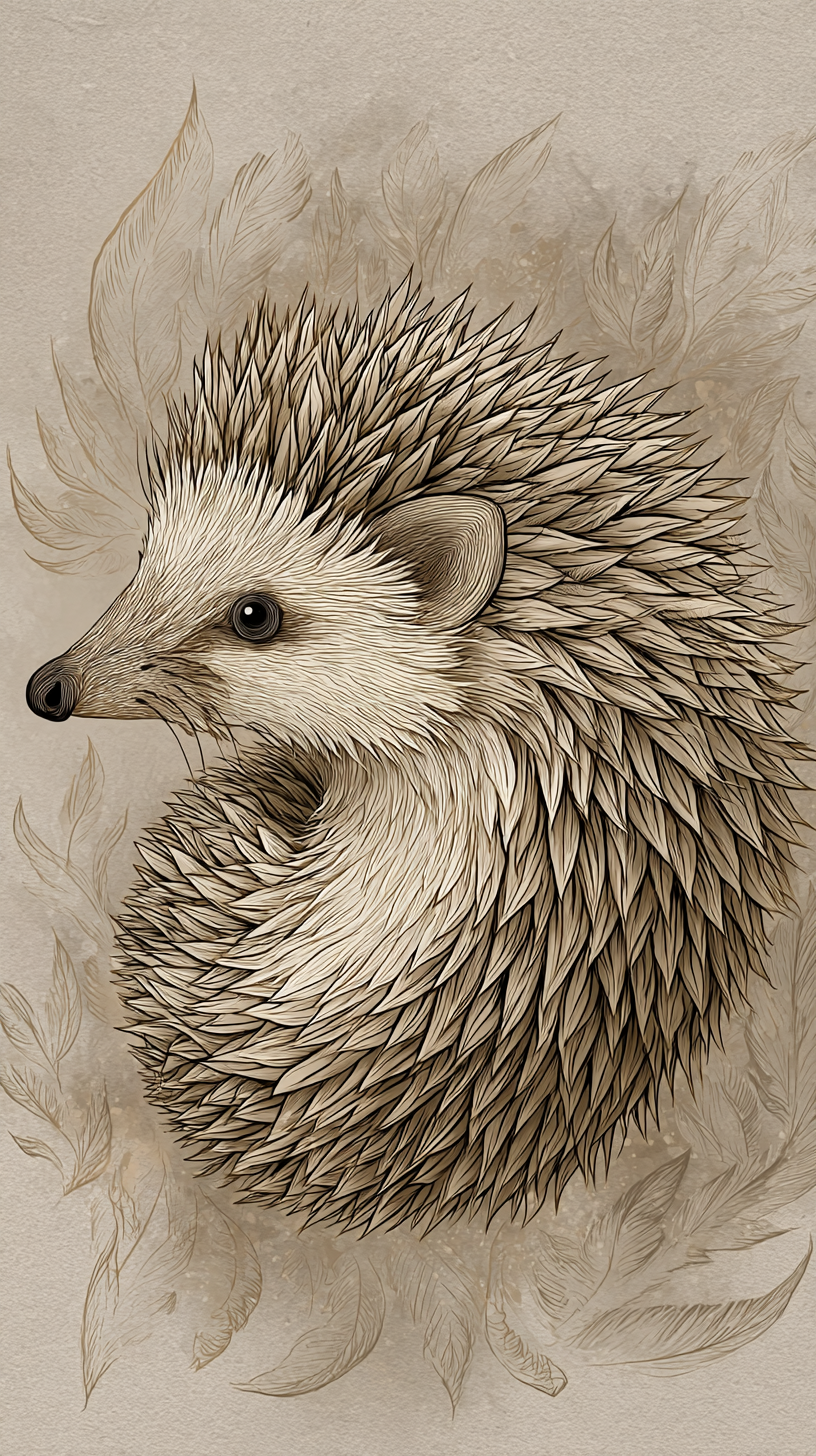 fond d'écran Hérisson iphone 16 pro gratuit