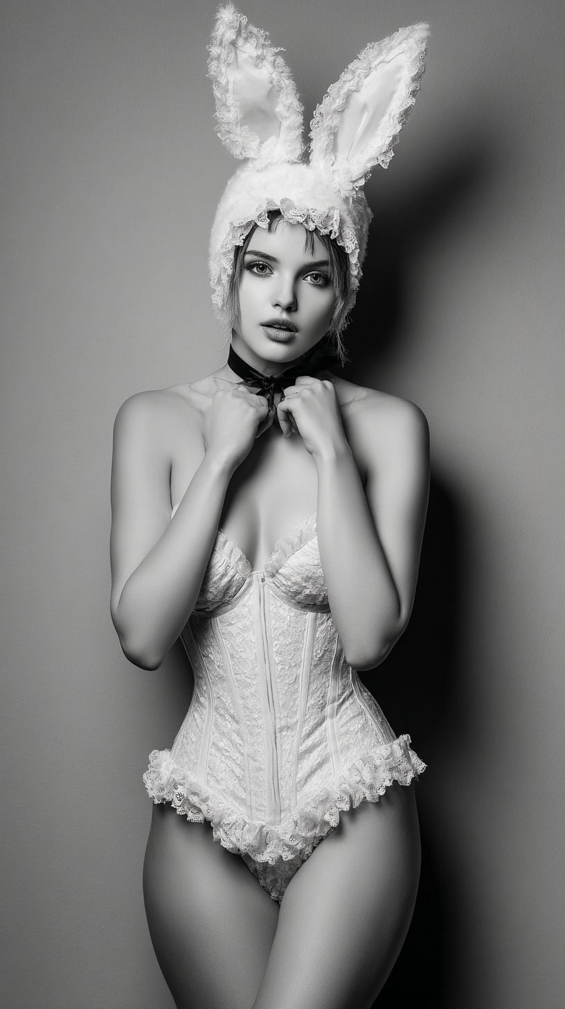 iphone fond d'écran fille lapin kawaii gratuit