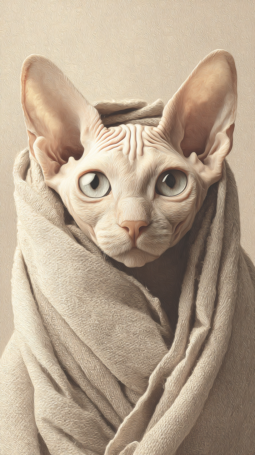 fond d'écran Sphynx téléphone Realme télécharger gratuit