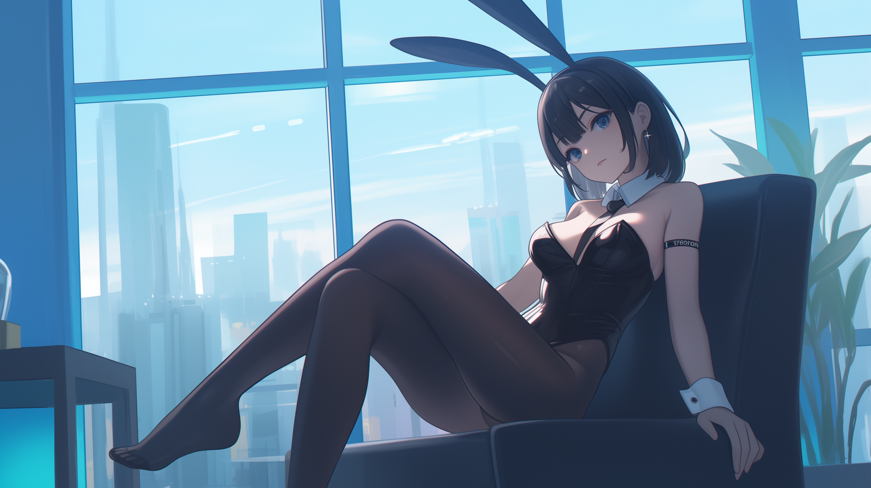 fond d'écran fille lapin mac téléchargement gratuit