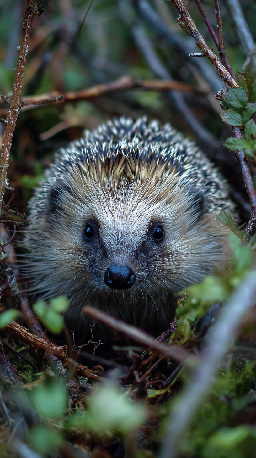 fond d'écran Hérisson iphone 15 pro max 4k gratuit