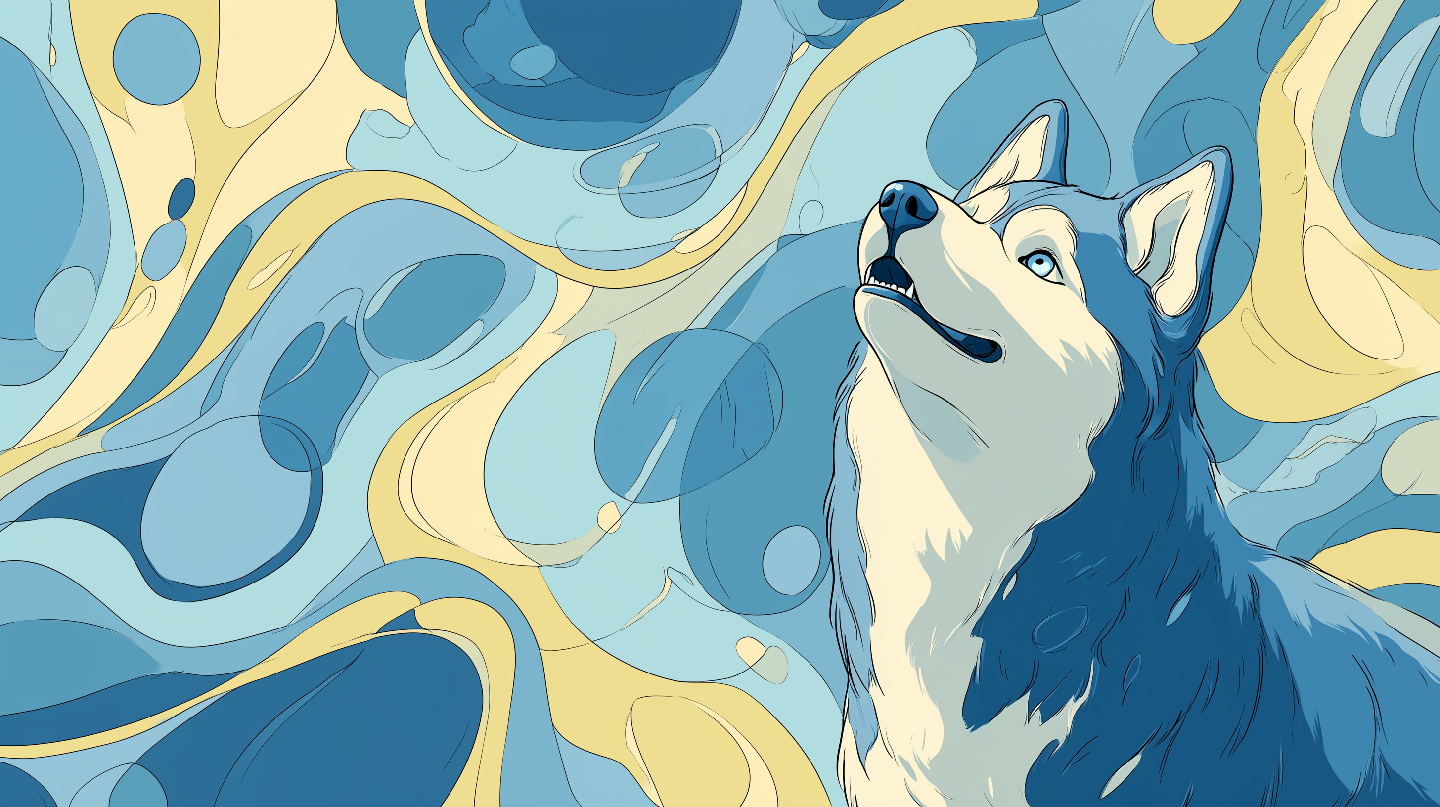 fond d'écran Husky windows 11 1920x1080 téléchargement gratuit