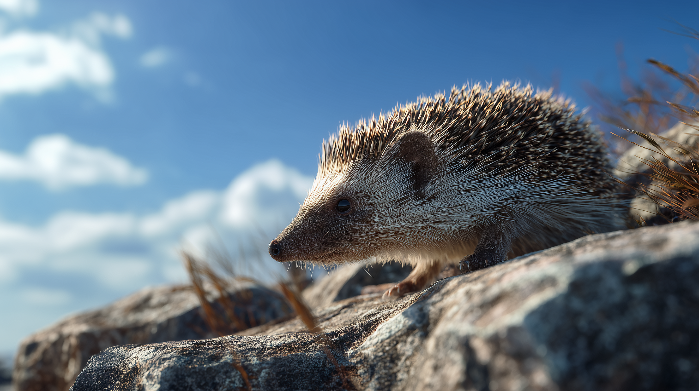 fond d'écran Hérisson dell 4k téléchargement gratuit