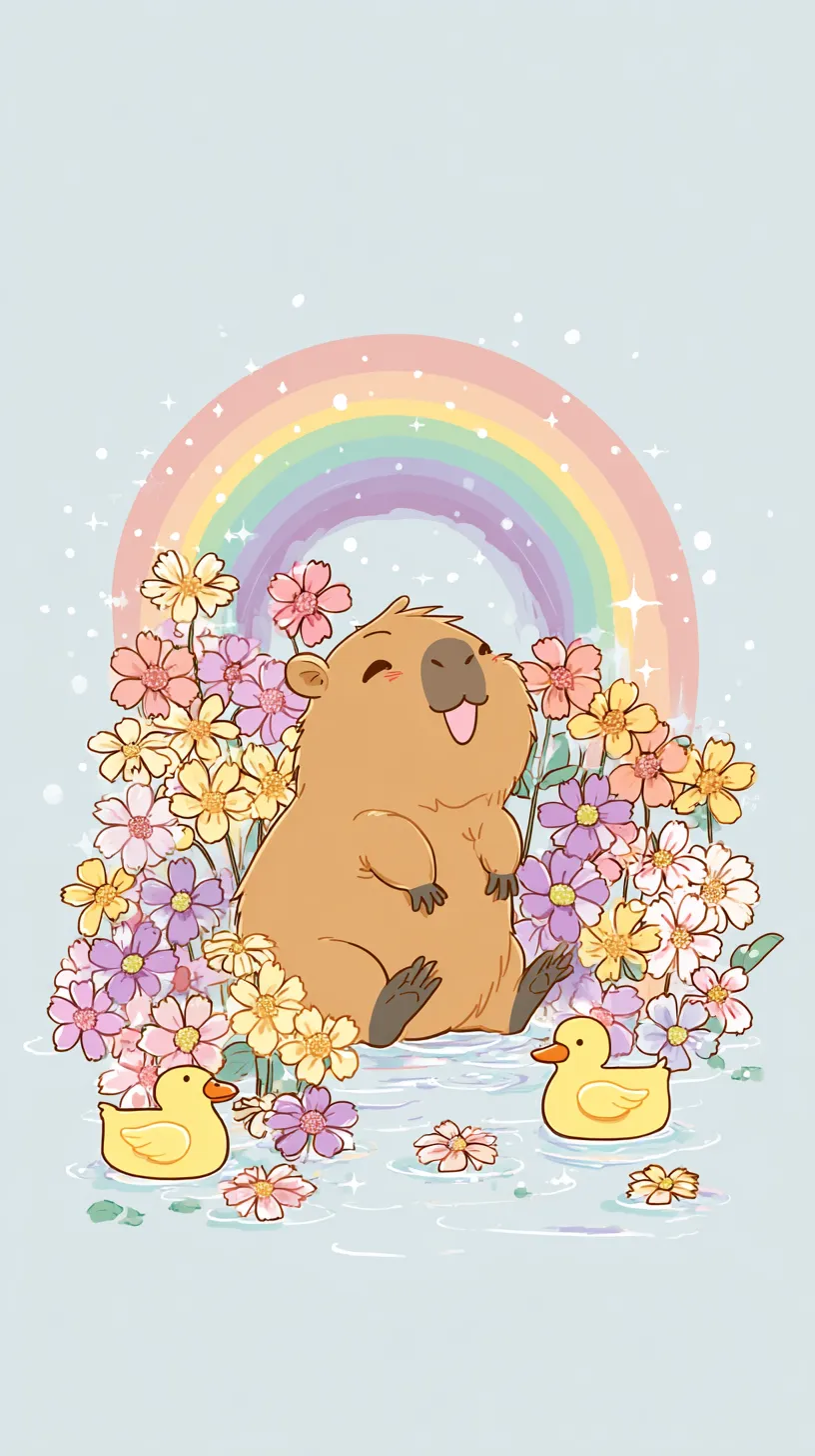 fond d'écran Capybara updated iphone 16 gratuit