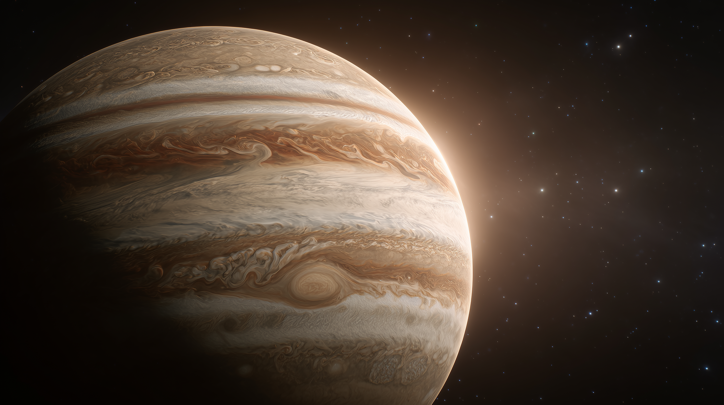 fond d'écran Jupiter 8k pc téléchargement gratuit