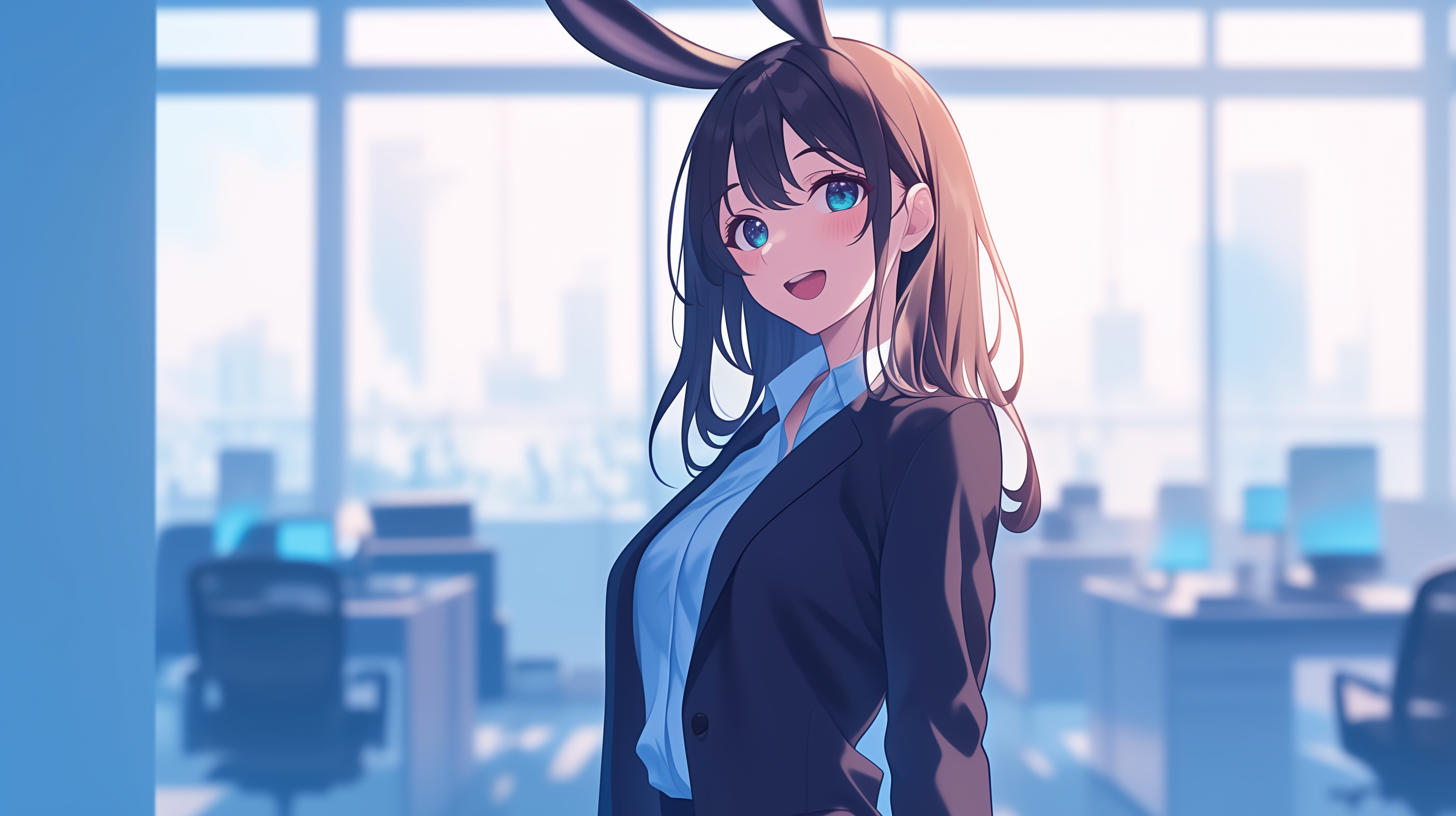 fond d'écran fille lapin mac book téléchargement gratuit