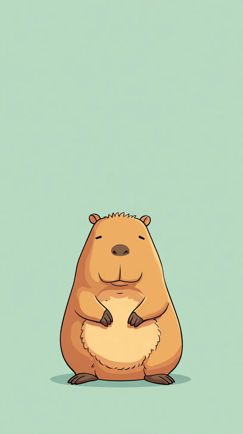 fond d'écran Capybara updated iphone original télécharger gratuit