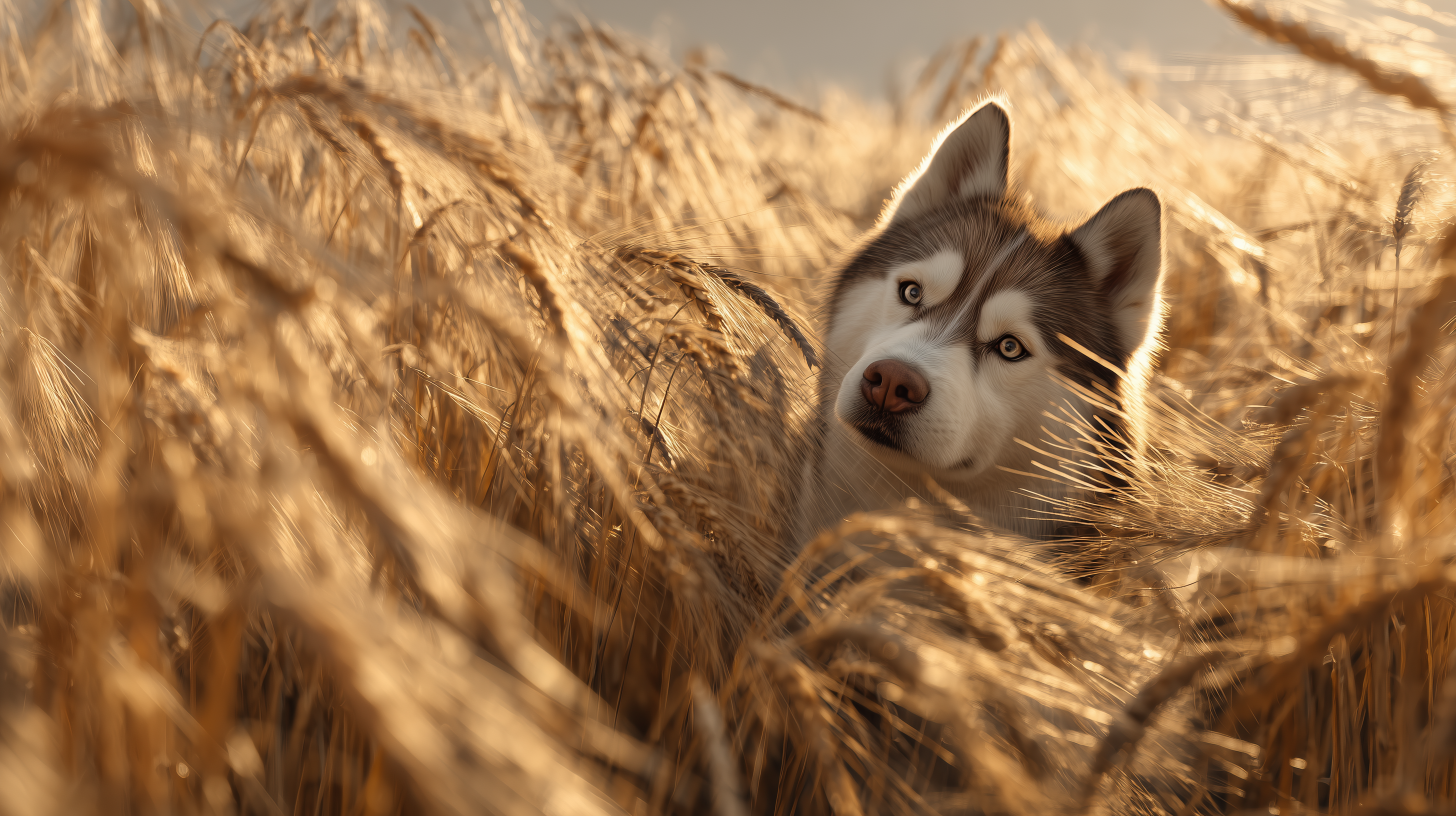 fond d'écran Husky 3840x2160 hd téléchargement gratuit