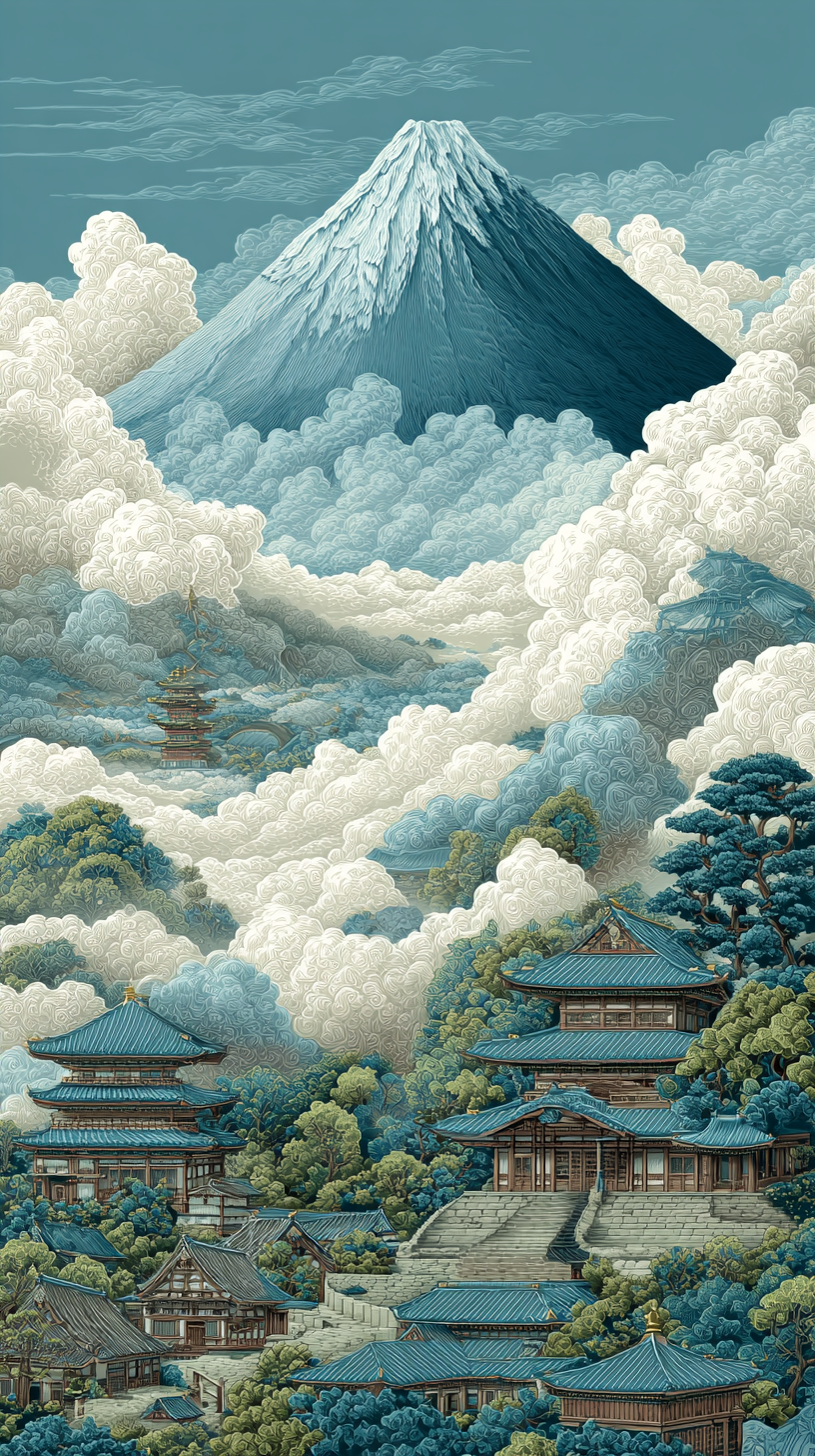 fond d'écran Mont Fuji sans filigrane pour téléphone portable gratuit