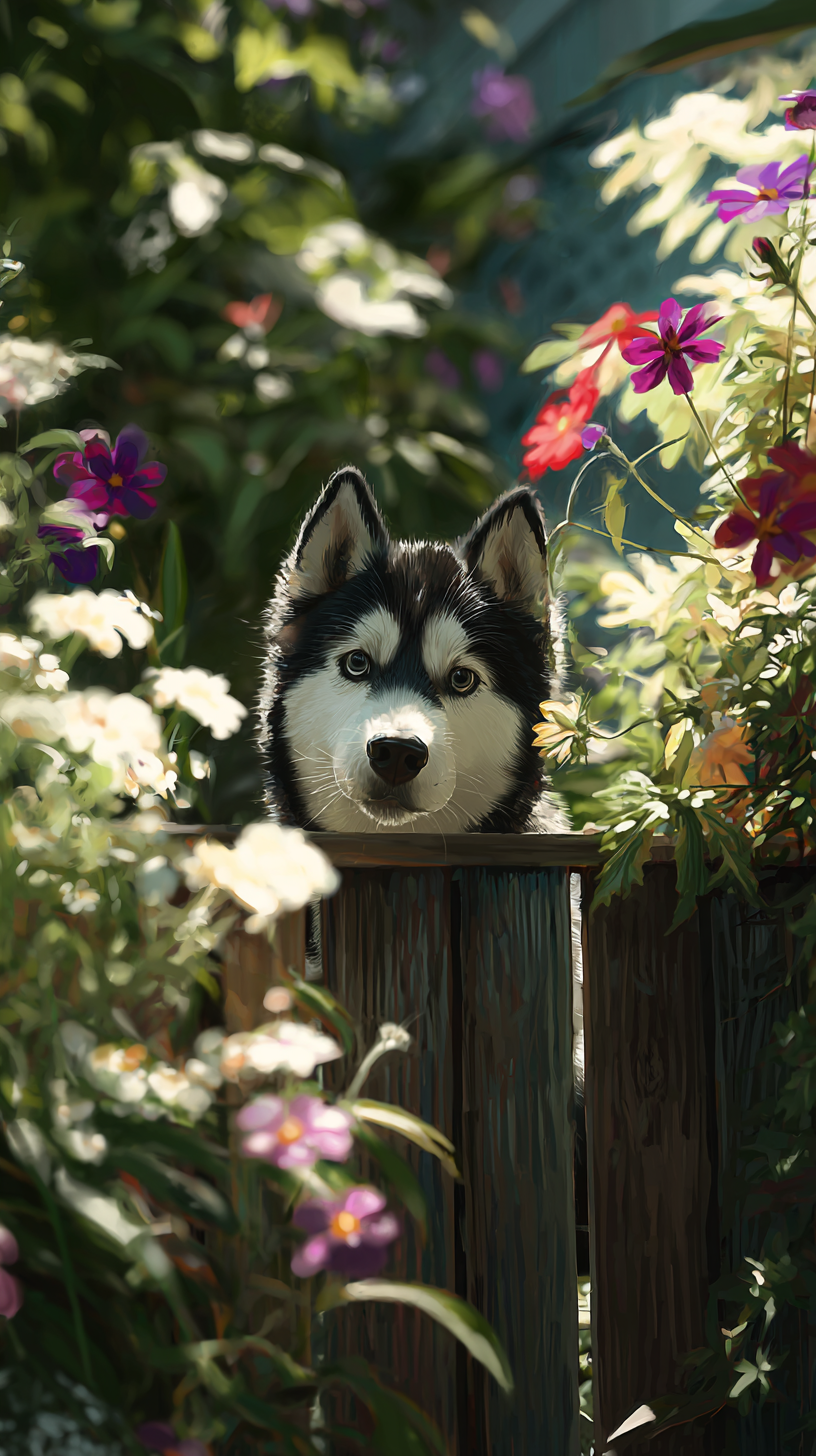 fond d'écran Husky iphone 11 télécharger gratuit