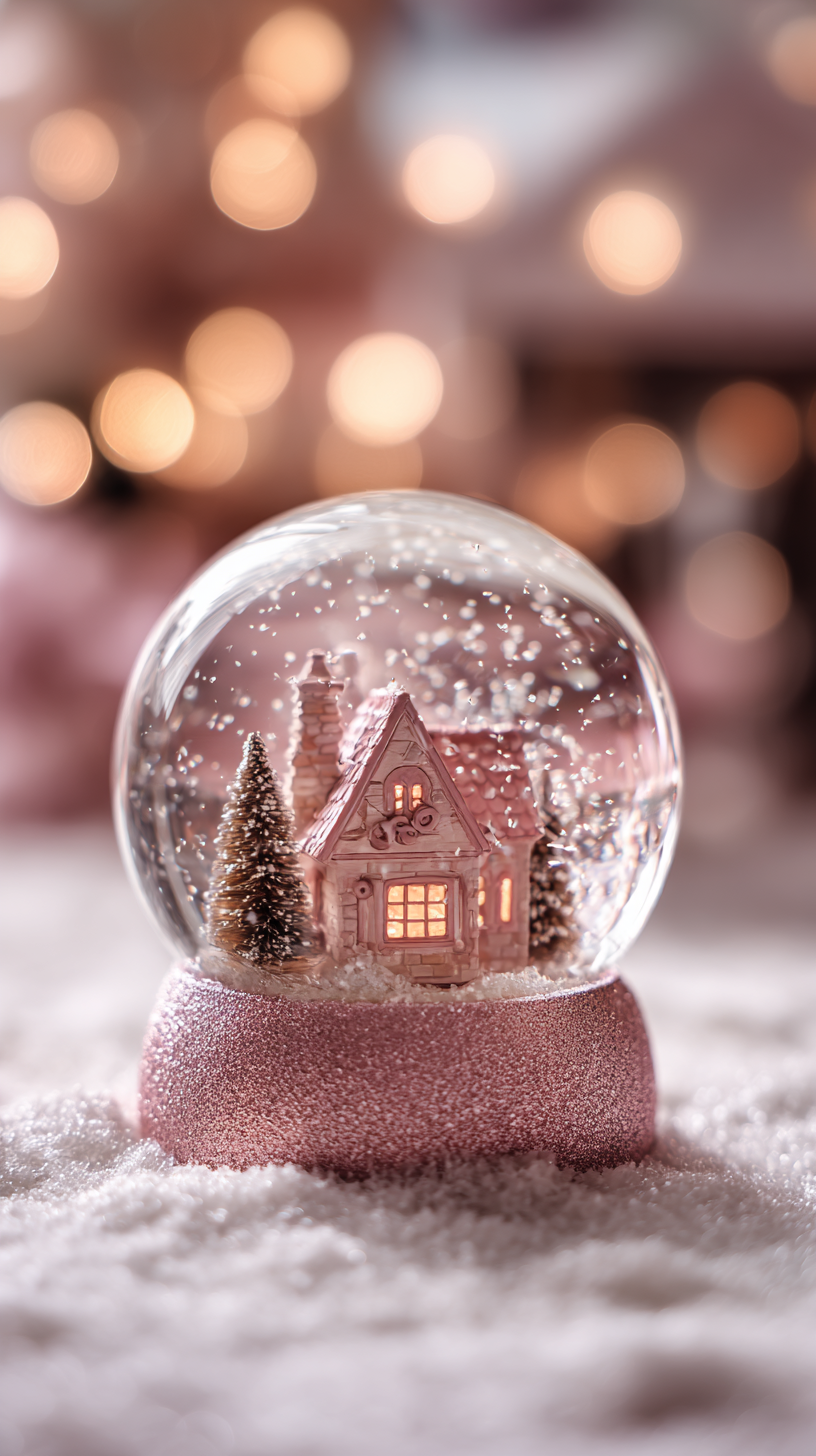 iphone fond d'écran Boule à neige kawaii gratuit