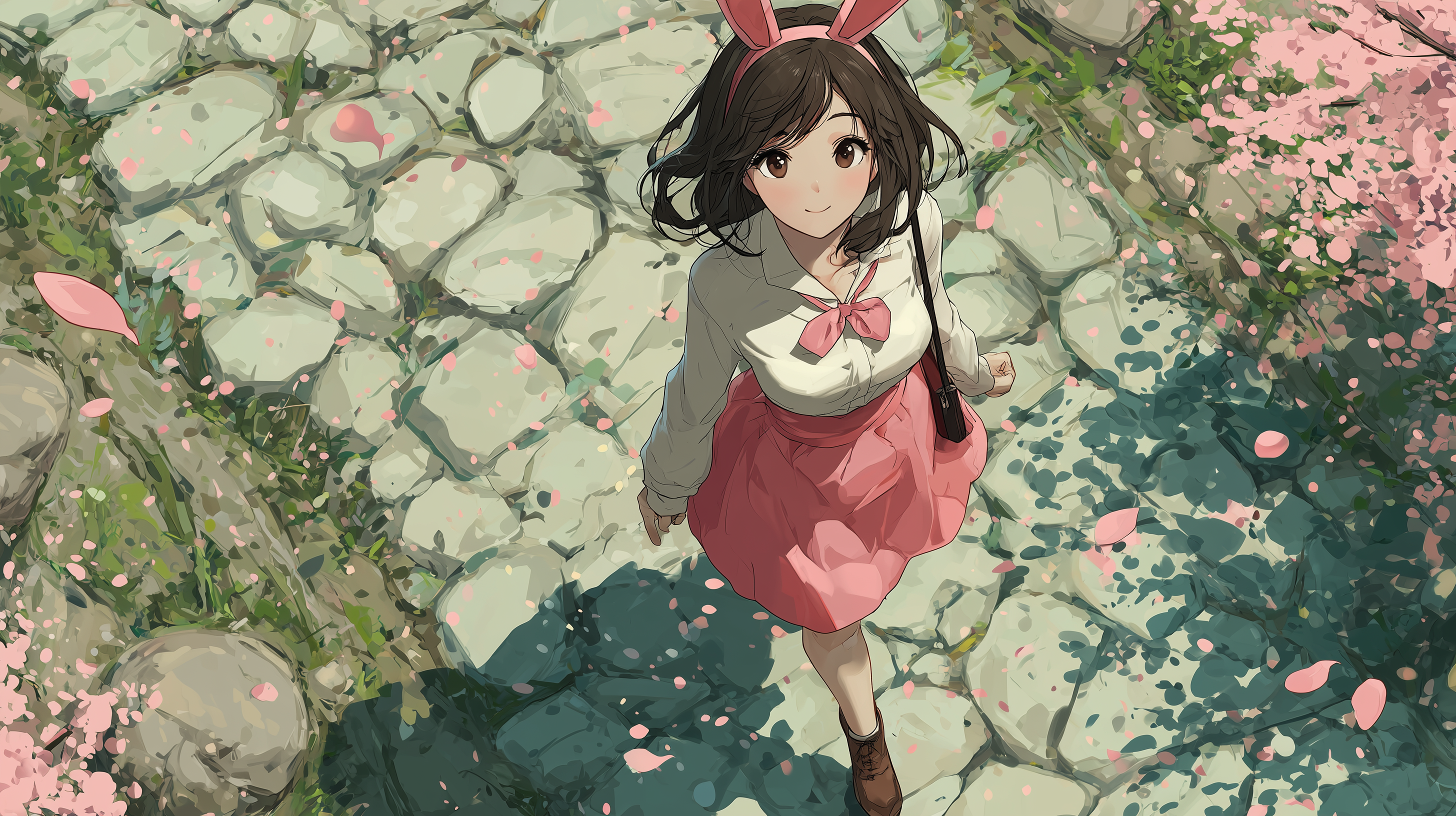 fond d'écran fille lapin haute qualité téléchargement gratuit