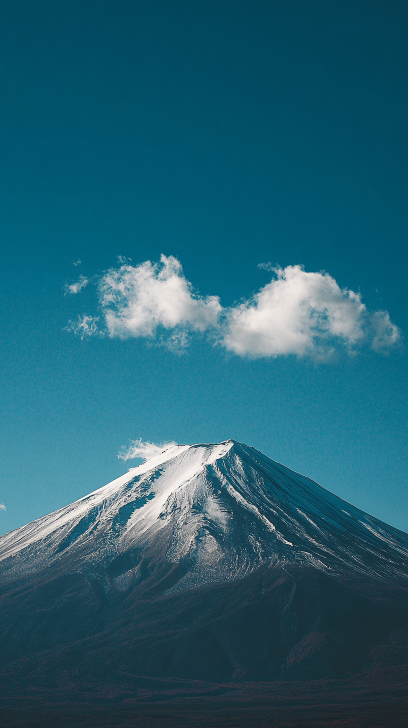 fond d'écran Mont Fuji iphone 8 télécharger gratuit