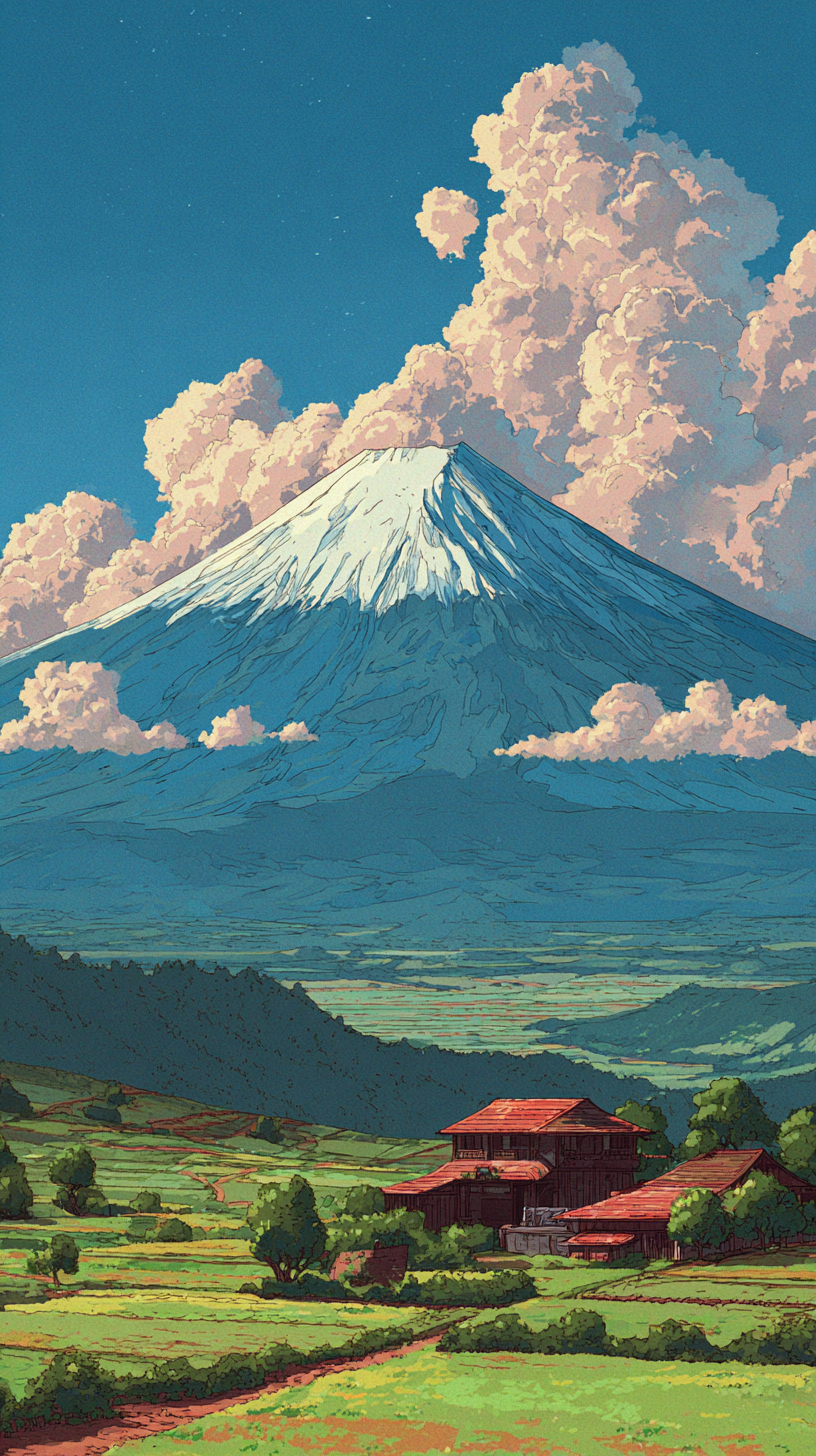 fond d'écran Mont Fuji iphone 17 pro max gratuit