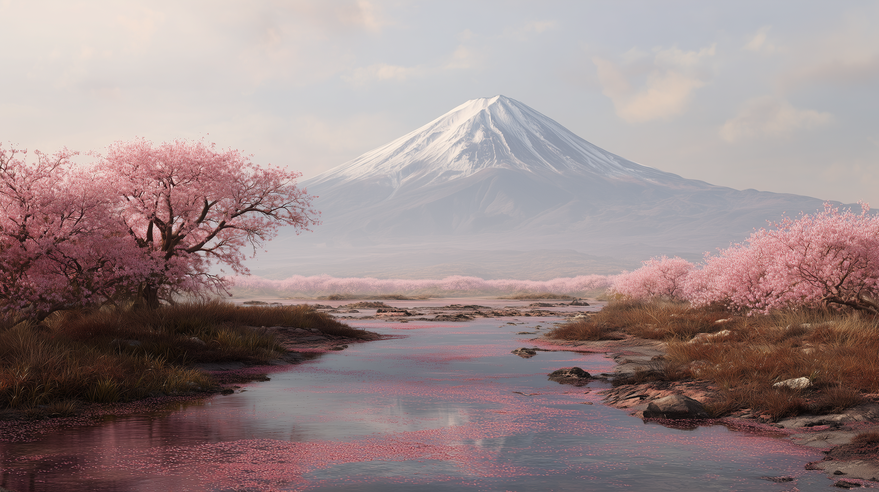 fond d'écran Mont Fuji 4k pc téléchargement gratuit