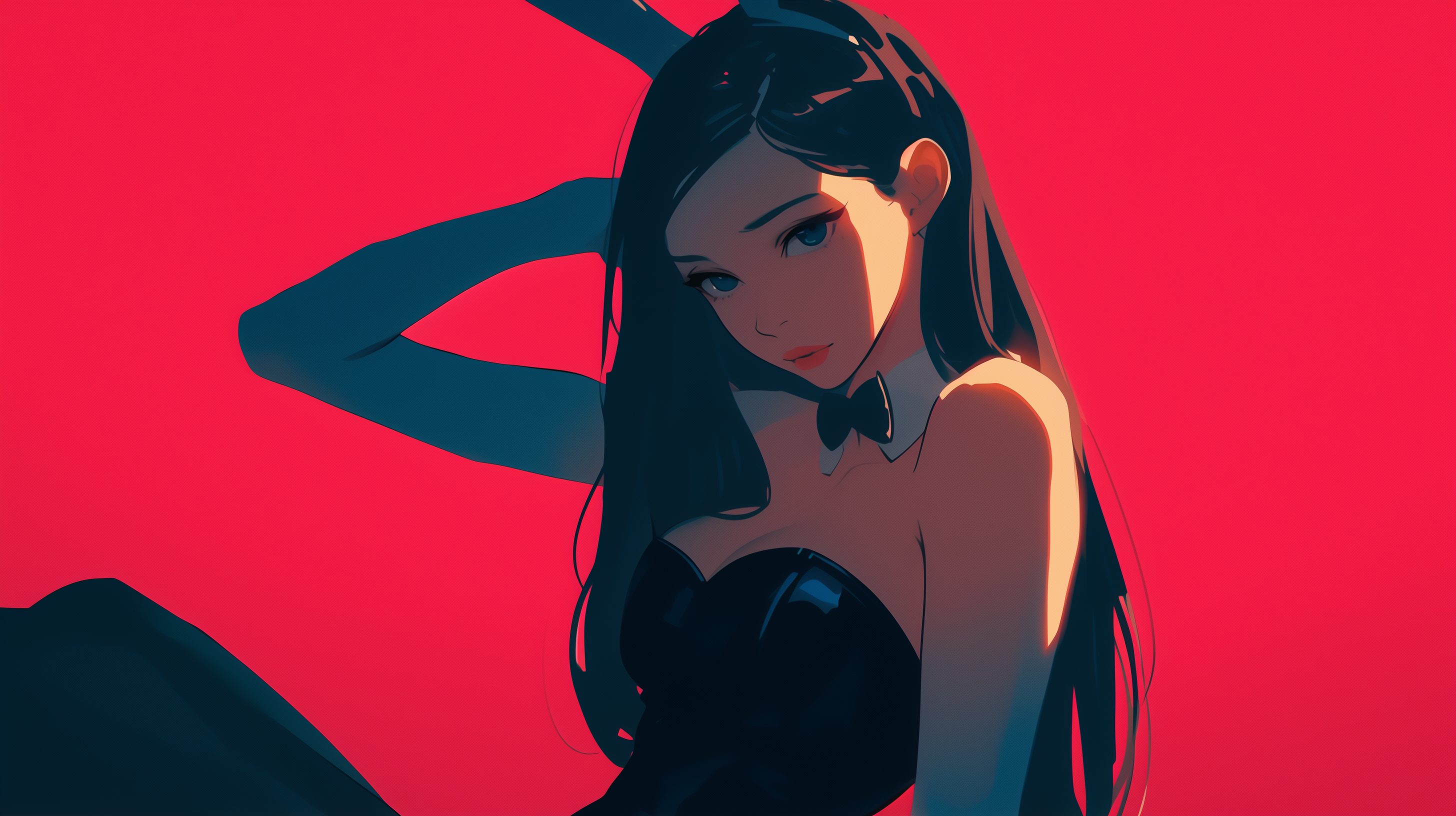 fond d'écran fille lapin pour pc téléchargement gratuit