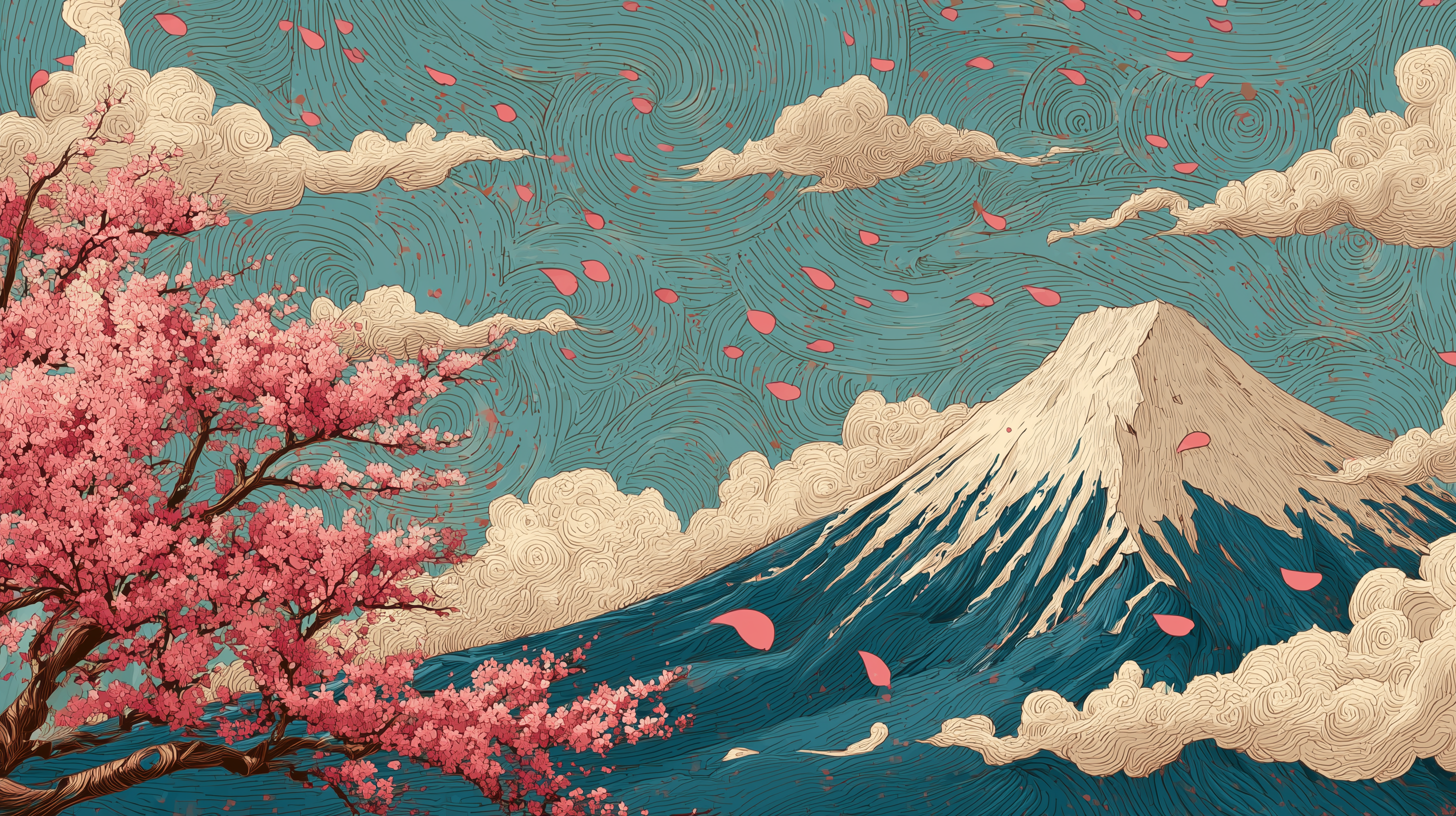 fond d'écran Mont Fuji 4k mac téléchargement gratuit