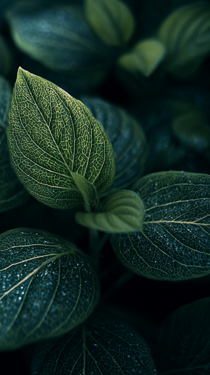 fond d'écran Feuilles iphone 14 pro max gratuit