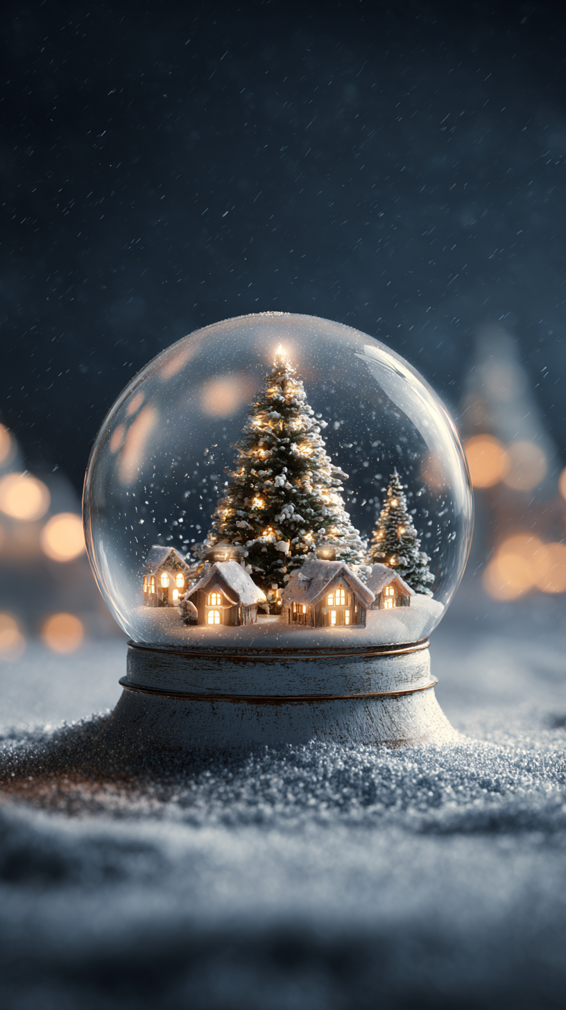 fond d'écran Boule à neige téléphone 4k gratuit