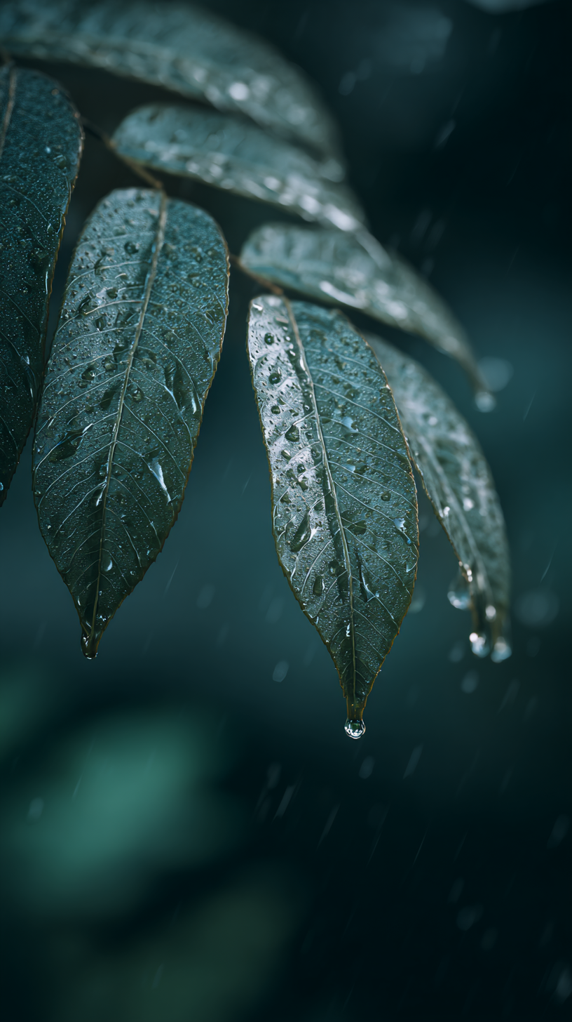 fond d'écran Feuilles iphone 16 pro max gratuit