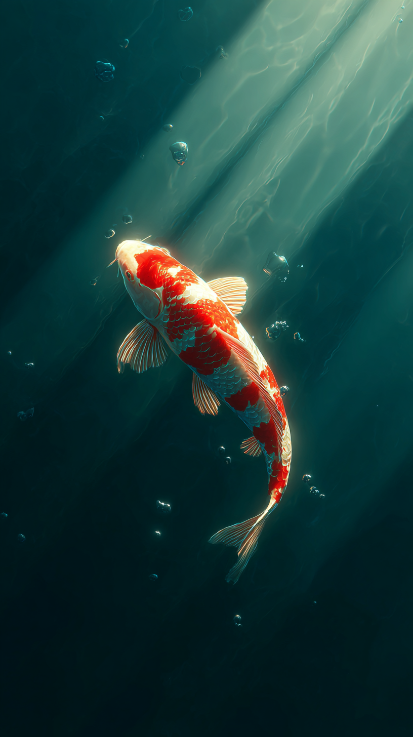 fond d'écran Koï téléphone samsung gratuit