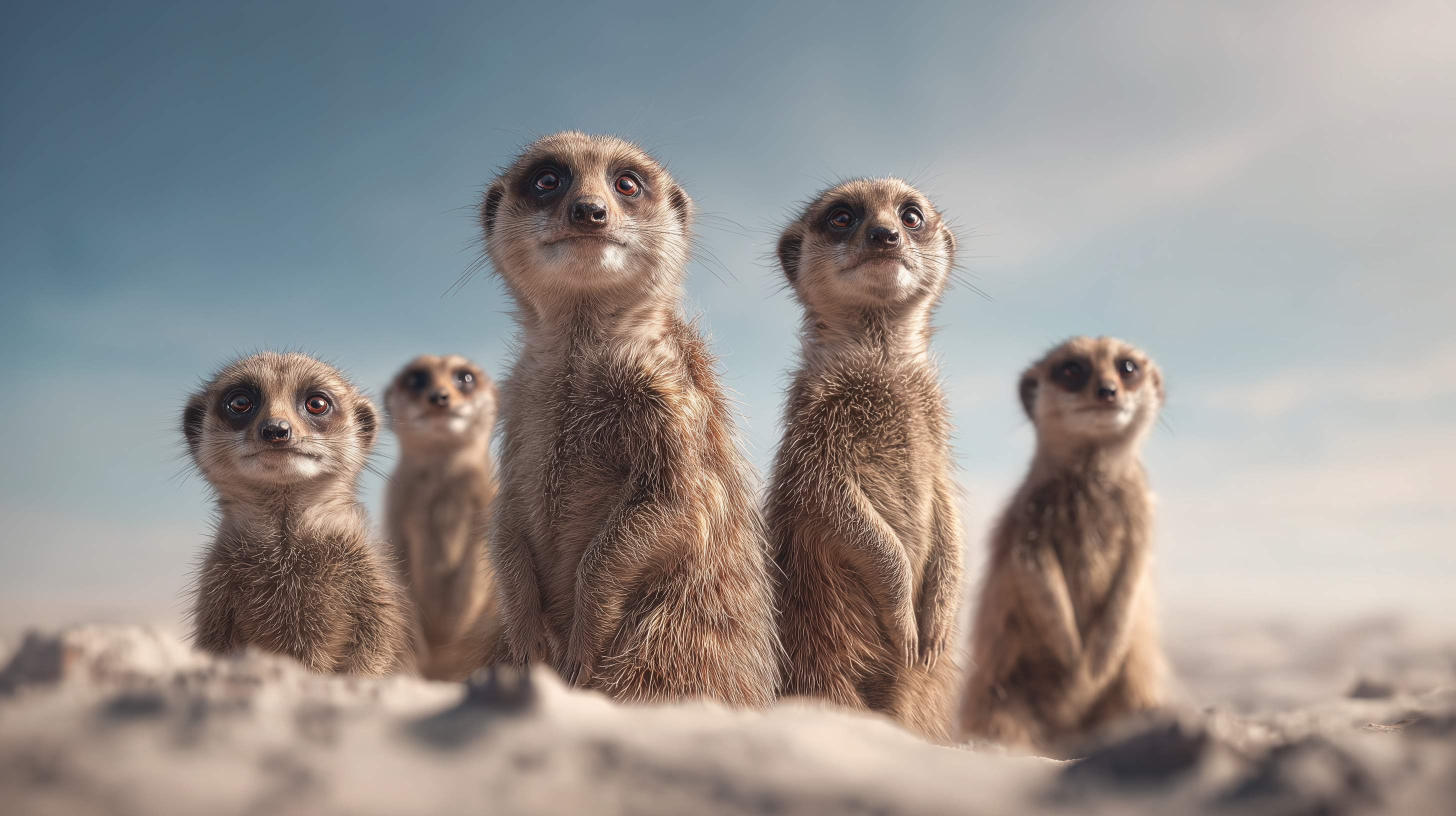 fond d'écran Suricate 2560x1440 téléchargement gratuit