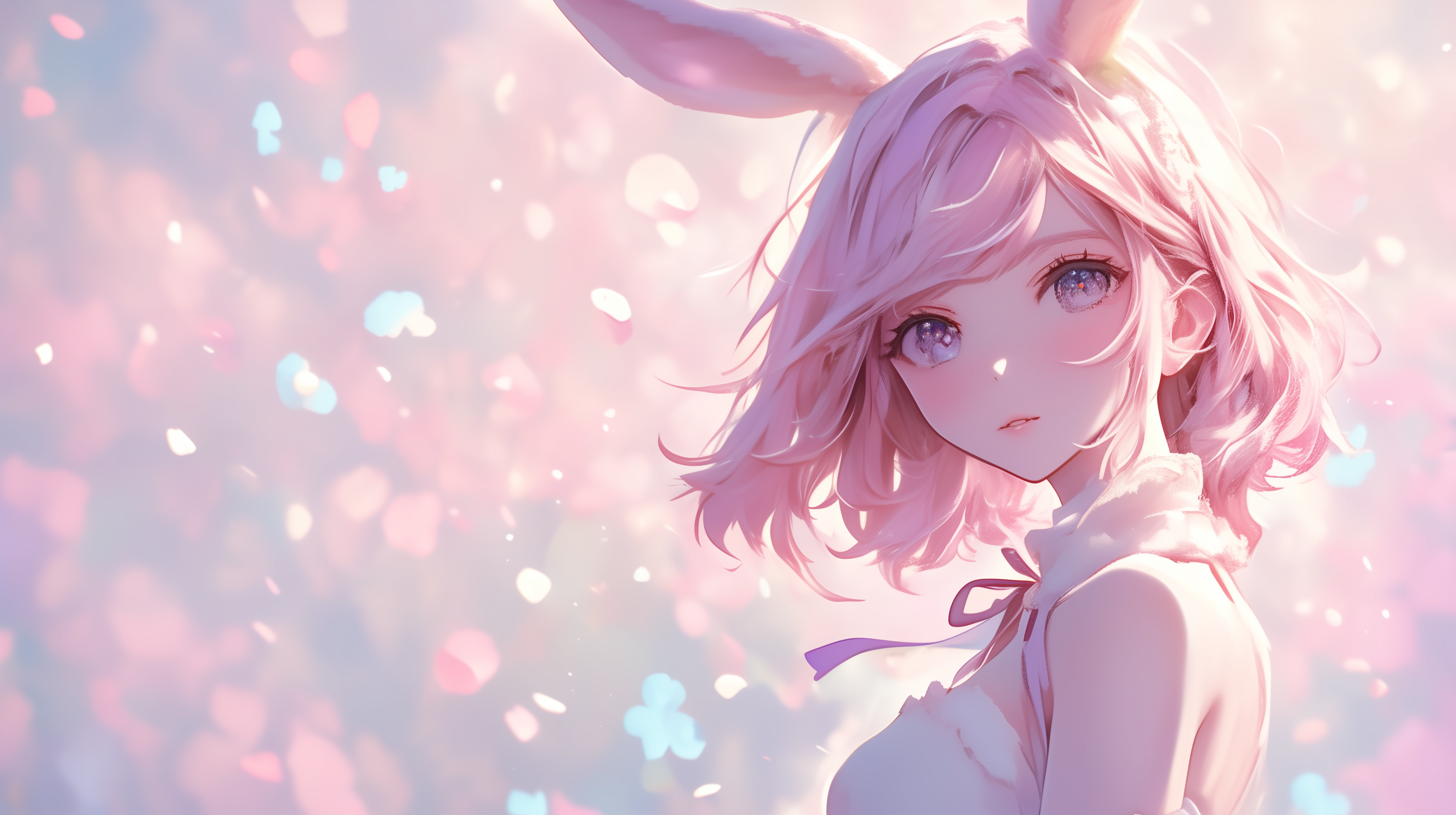 fond d'écran fille lapin Microsoft Surface téléchargement gratuit