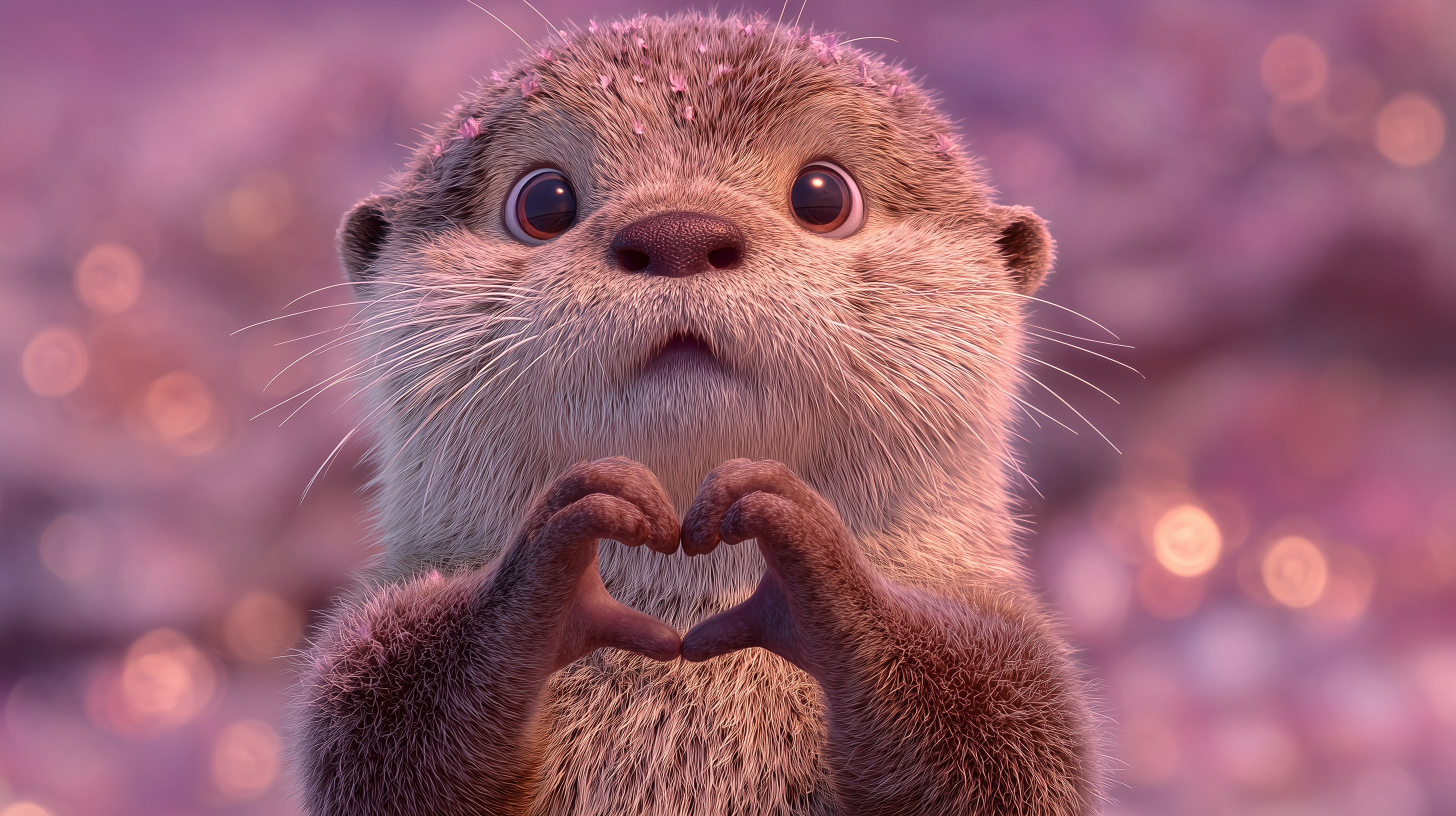 fond d'écran Loutre windows 10 4k téléchargement gratuit