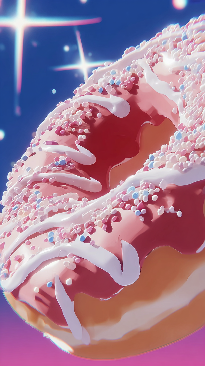 fond d'écran Donut de téléphone télécharger gratuit