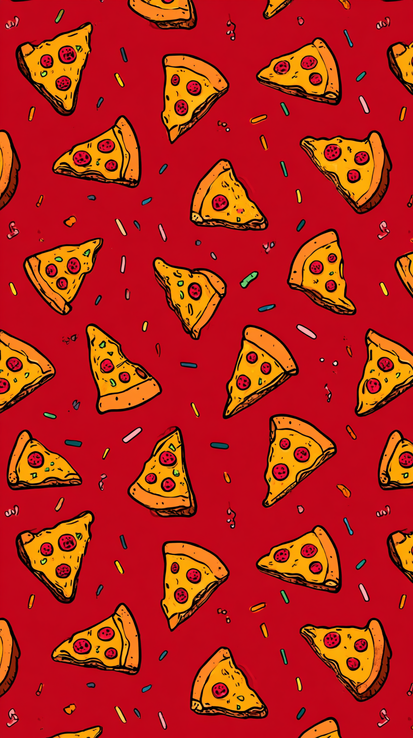 fond d'écran Pizza iphone 16 pro gratuit