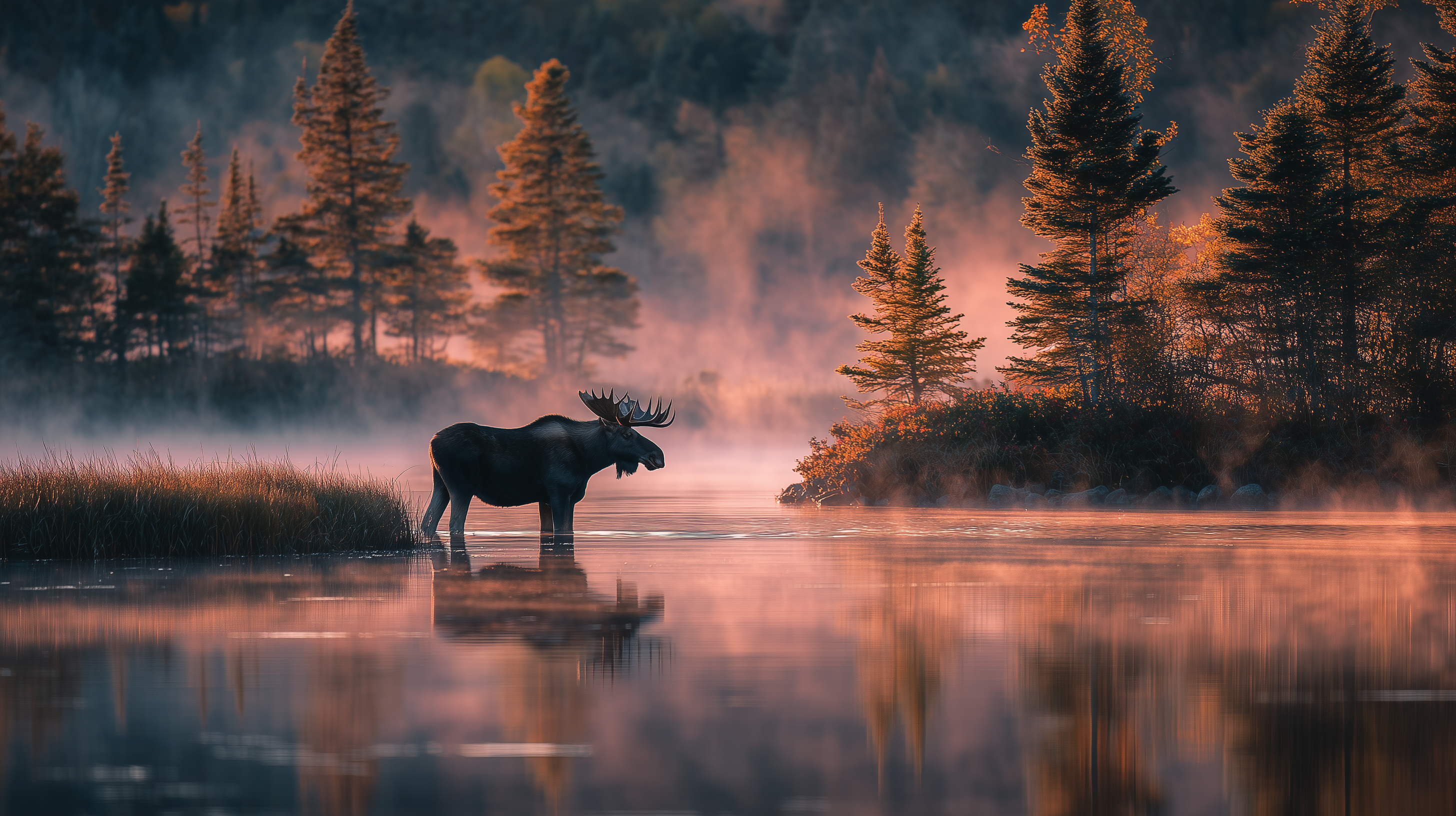 fond d'écran Alces alces 4k windows 11 téléchargement gratuit