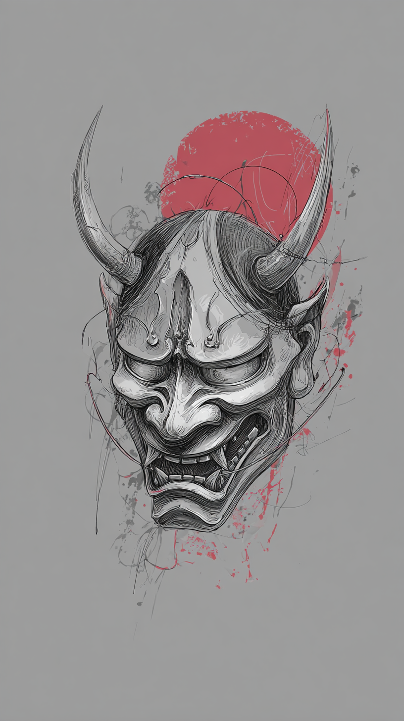 fond d'écran Masque japonais de téléphone télécharger gratuit