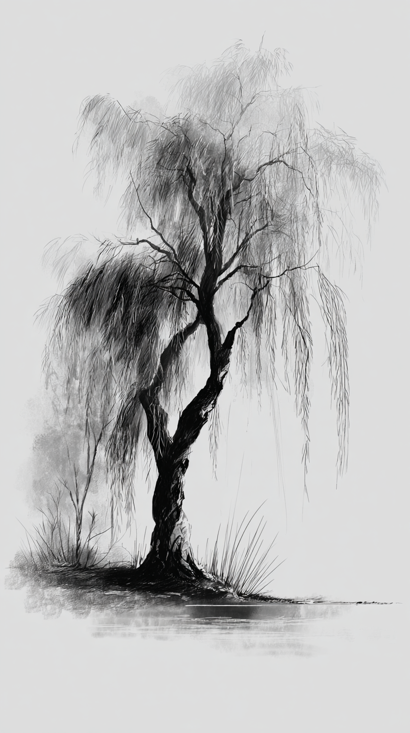 fond d'écran Saule iphone 15 gratuit