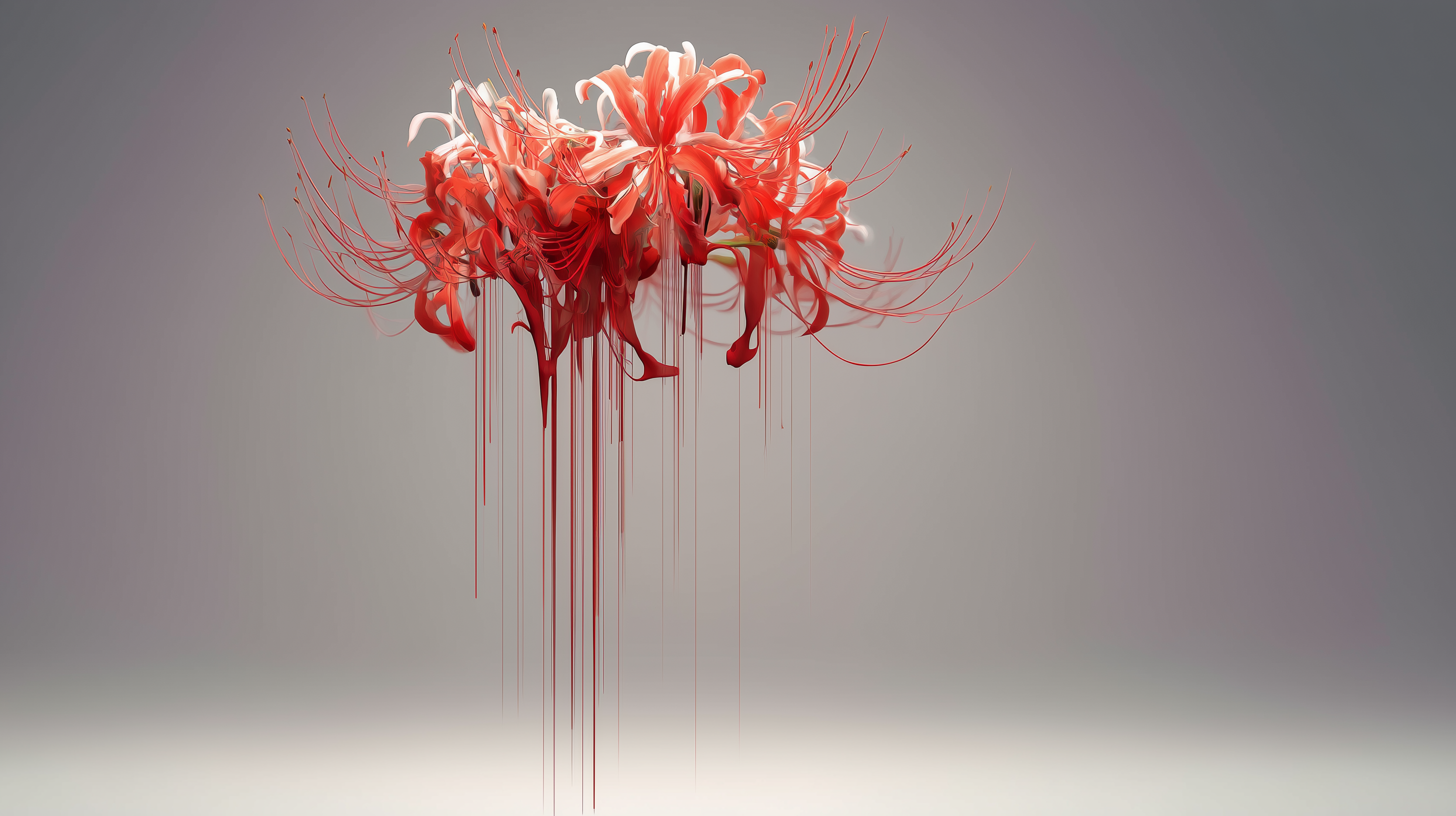 fond d'écran Lycoris radiata 3840x1440 téléchargement gratuit