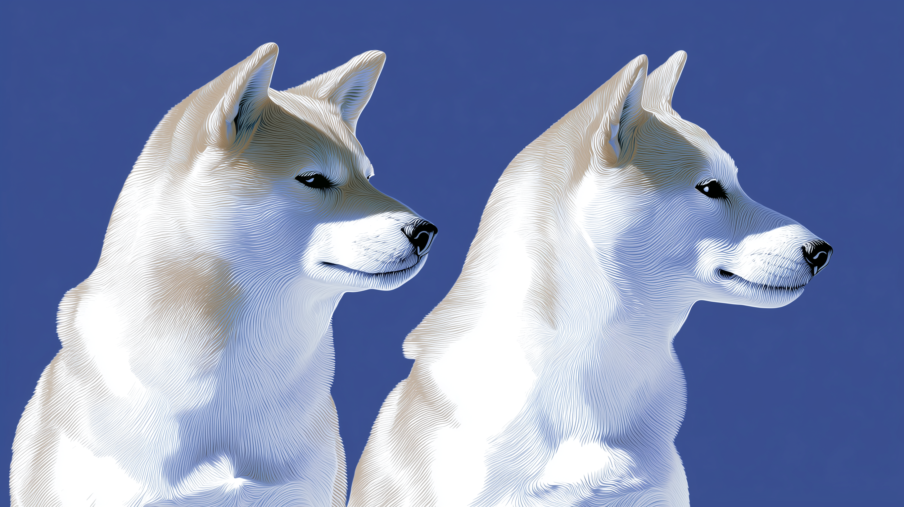 fond d'écran Shiba inu 5120x1440 téléchargement gratuit