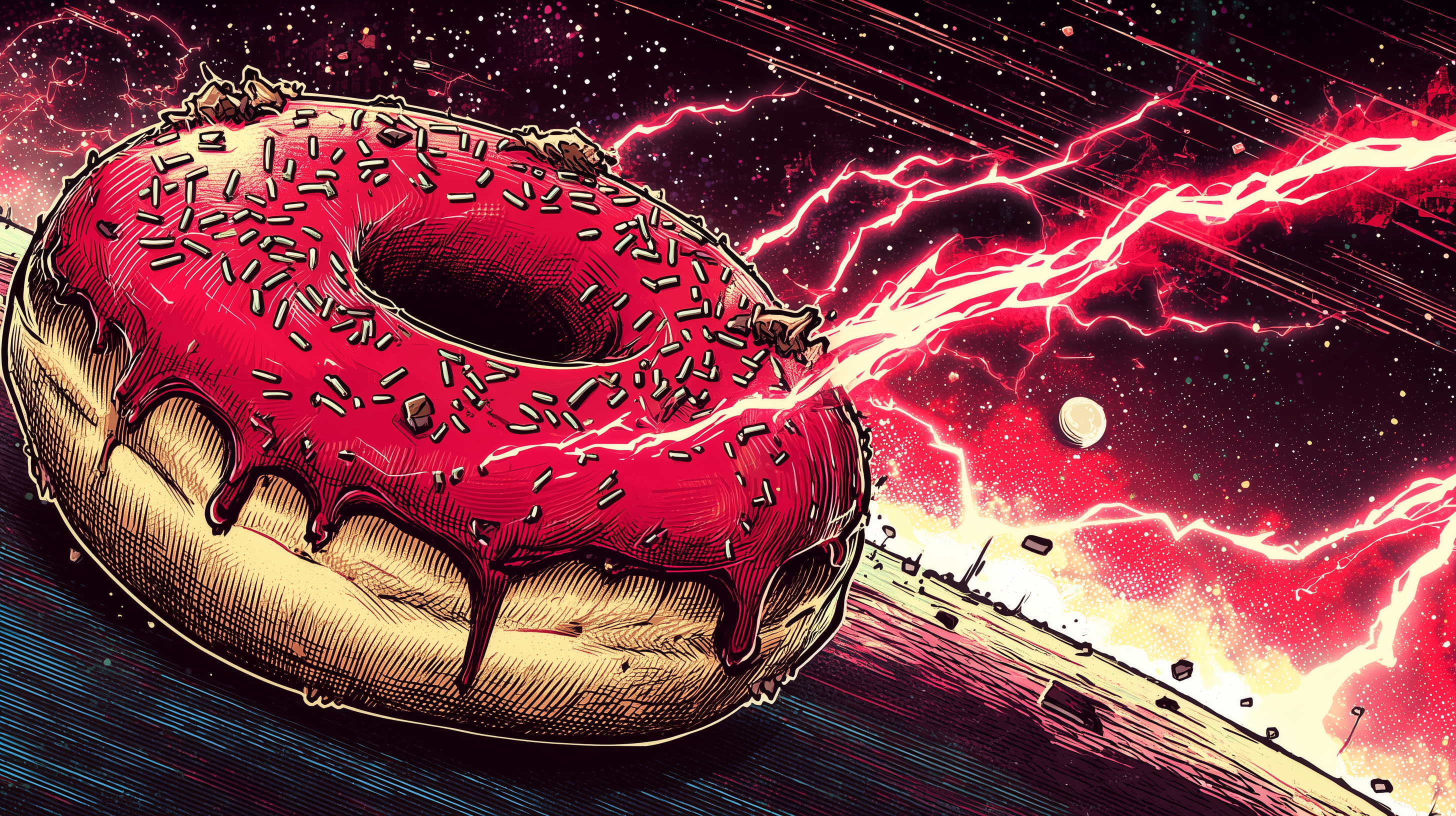 fond d'écran Donut 4k mac téléchargement gratuit