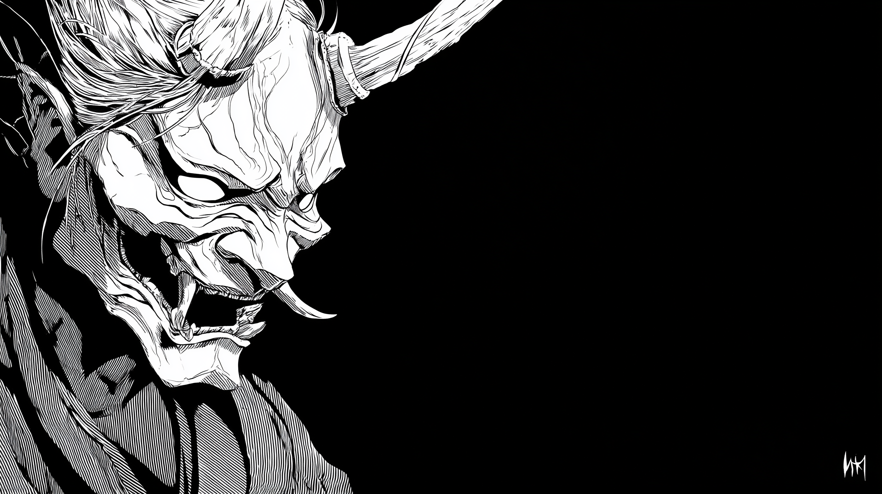 fond d'écran Masque japonais 5k pc téléchargement gratuit