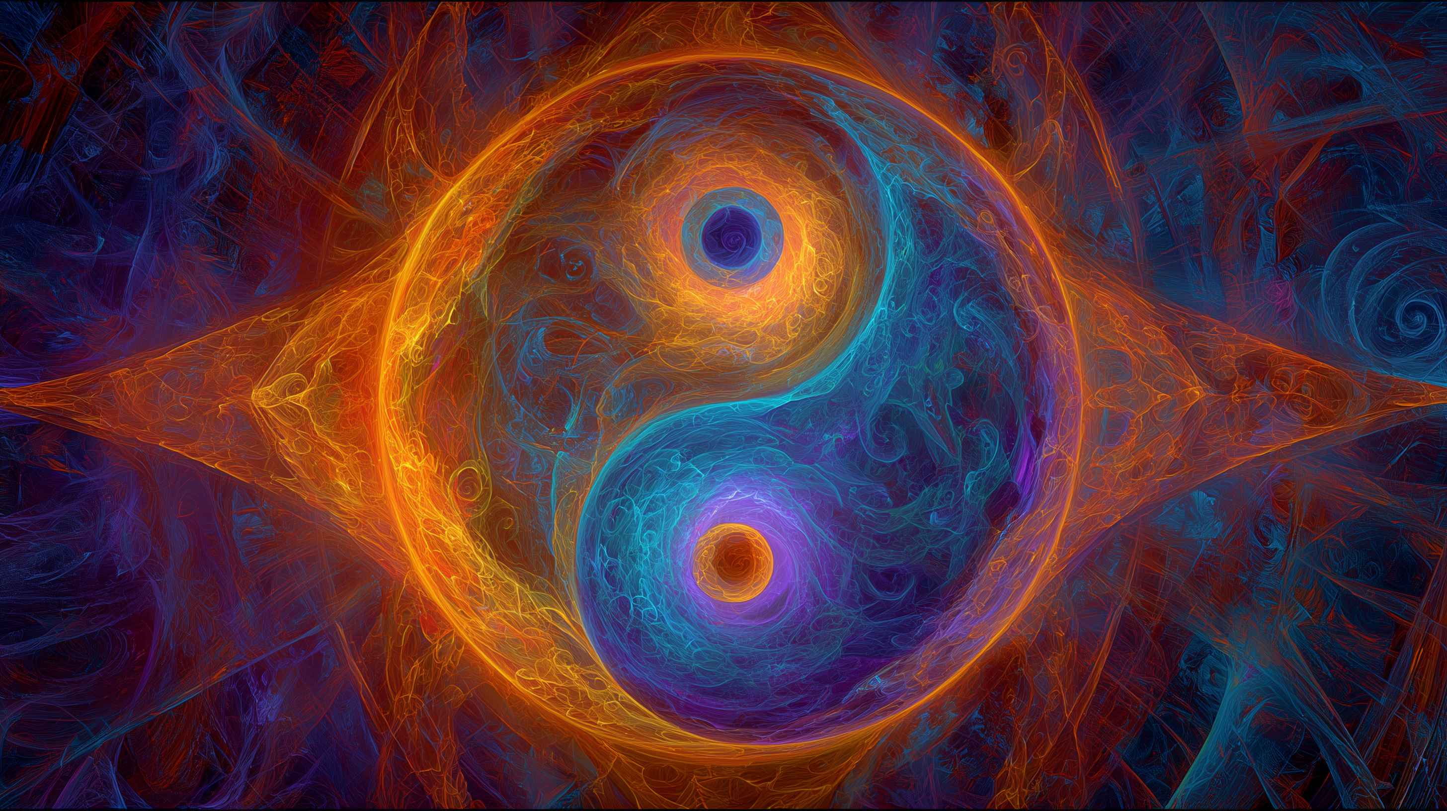 fond d'écran Yin et yang 1920x1080 téléchargement gratuit