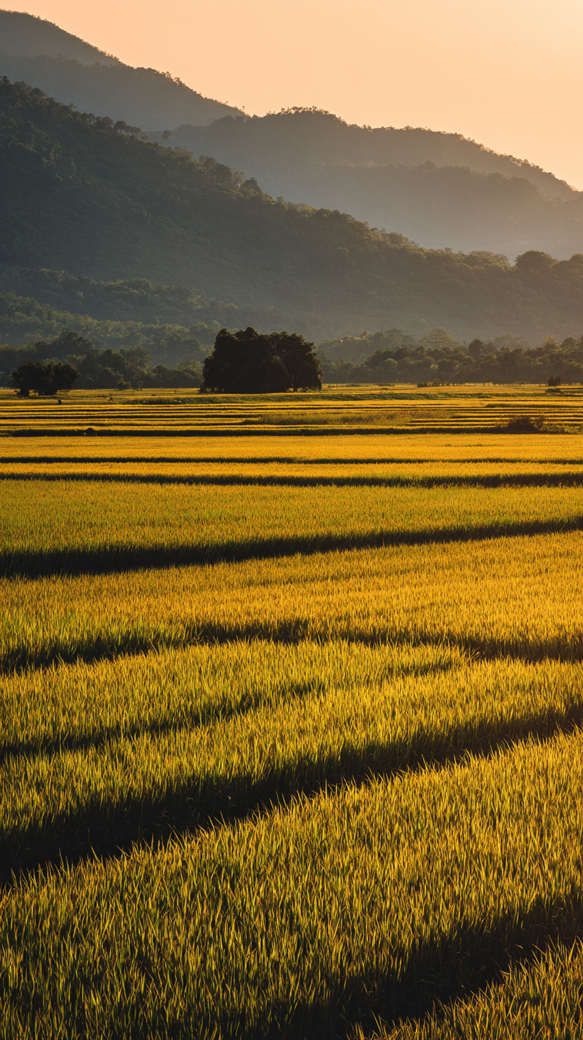 fond d'écran Rizière 4k iphone télécharger gratuit