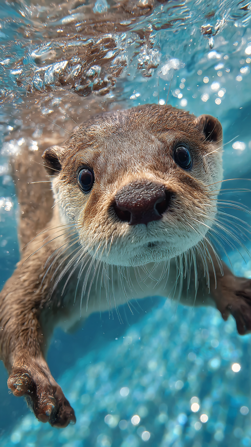 fond d'écran Loutre gratuit pour tablette android télécharger haute qualité