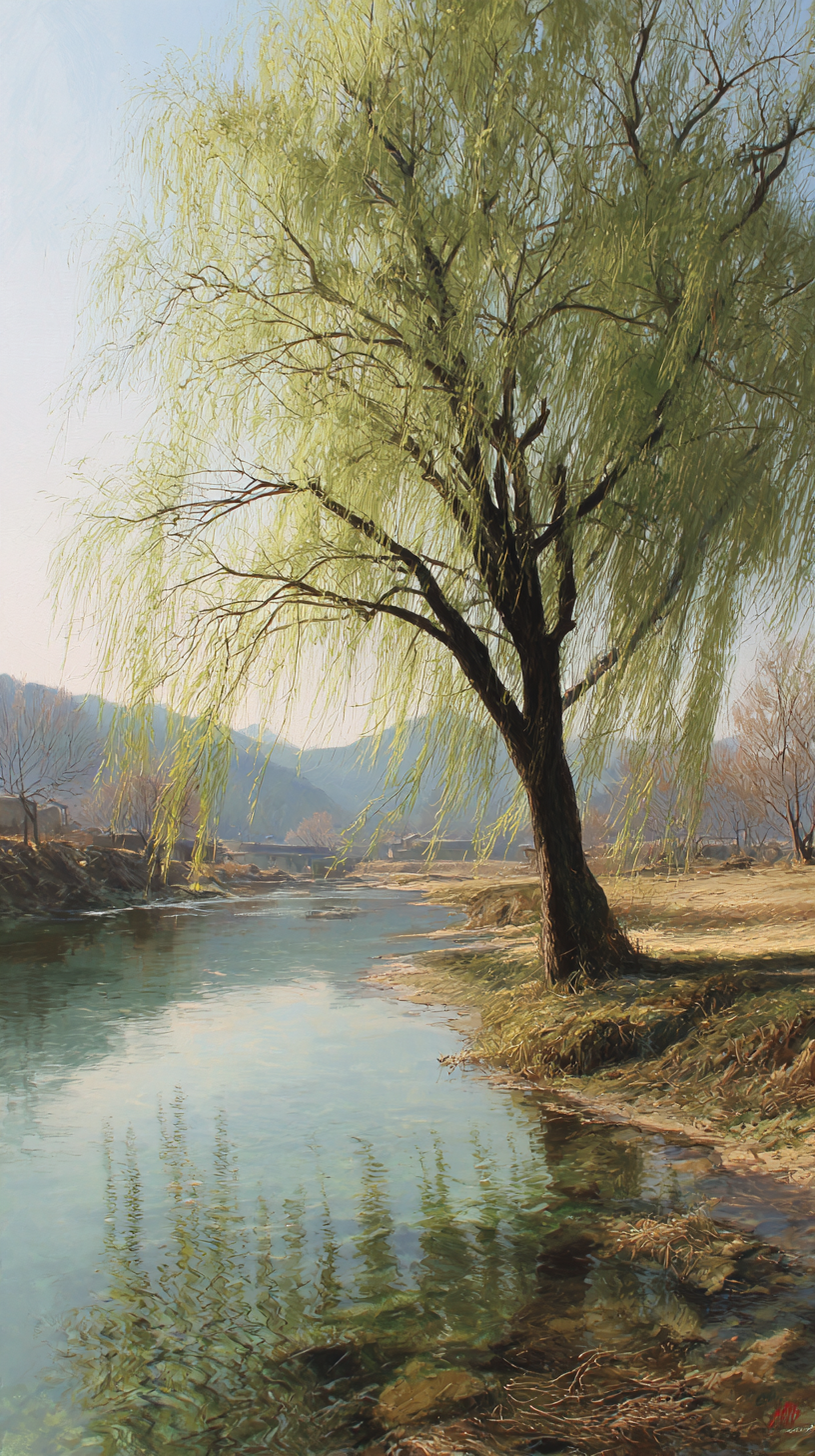 photo fond d'écran Saule iphone télécharger gratuit