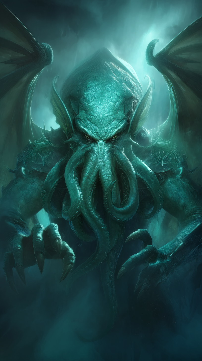 fond d'écran Cthulhu iphone 15 pro télécharger gratuit