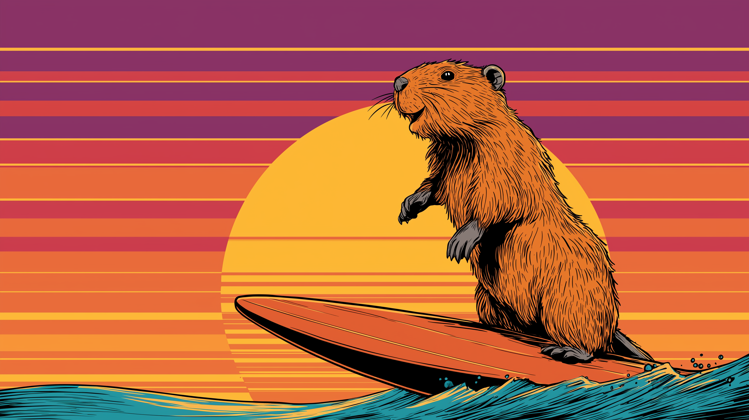 fond d'écran Castor hp windows 11 téléchargement gratuit