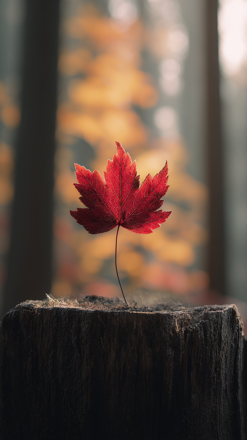 fond d'écran coloriage Érable rouge iphone 7 télécharger gratuit